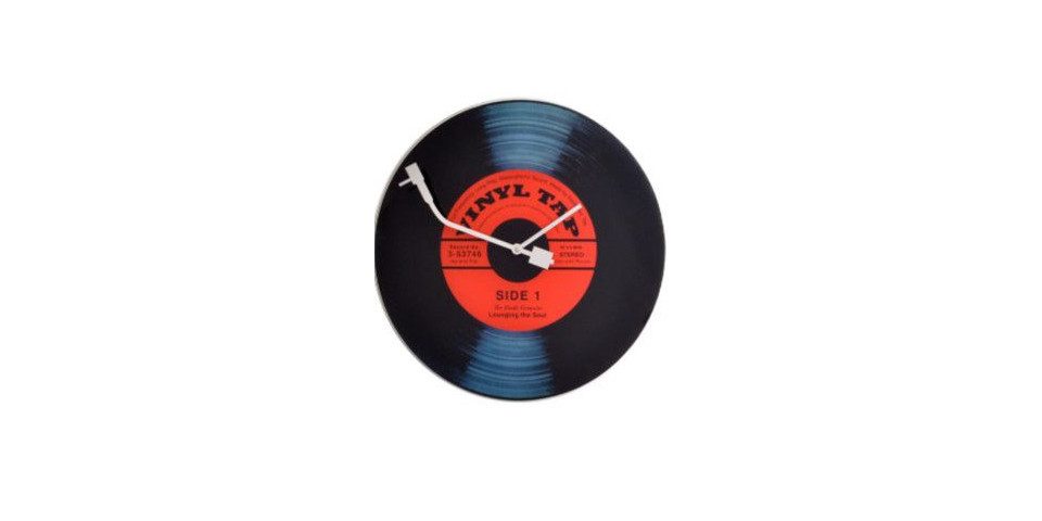 NEXTIME Wanduhr Nextime Wanduhr Vinyl Tab Ø 43 cm