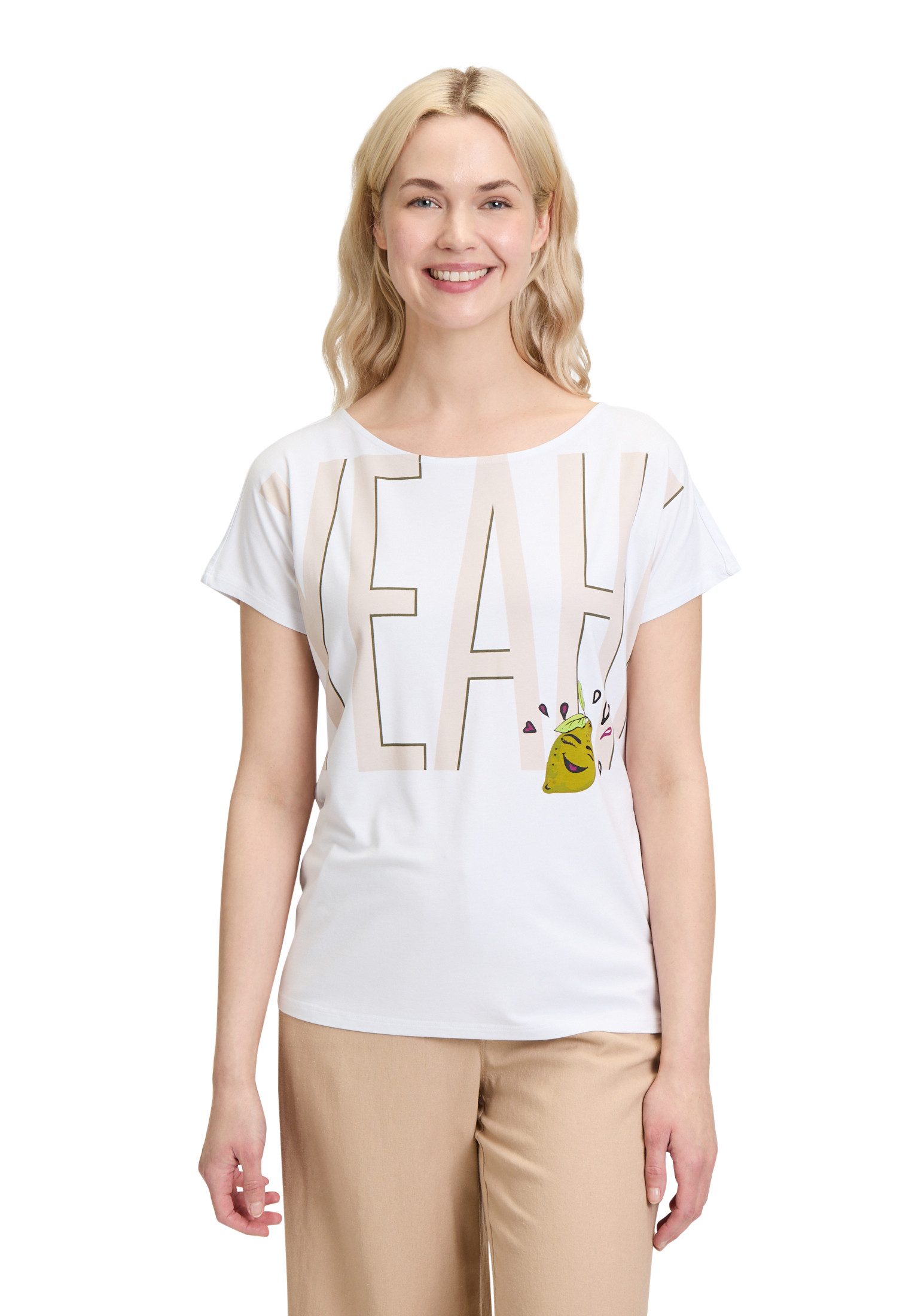 Kurzarmshirt Damen mit U-Boot-Ausschnitt