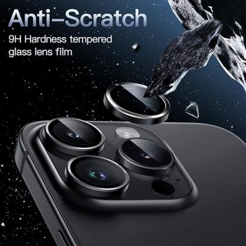 SmartUP 3X Linsenschutz für iPhone 15 Pro / 15 Pro Max Kameraschutz Schutzglas, Displayschutzglas, Panzerfolie
