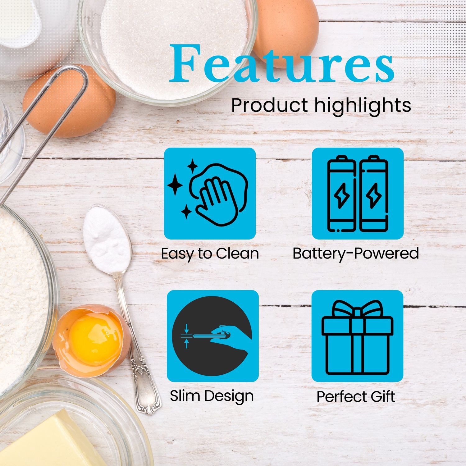 Intirilife Küchenwaage Küchenwaagen, (1-tlg), Küchenwaage mit LCD Display und TARA Funktion Präzise Digitalwaage 5kg