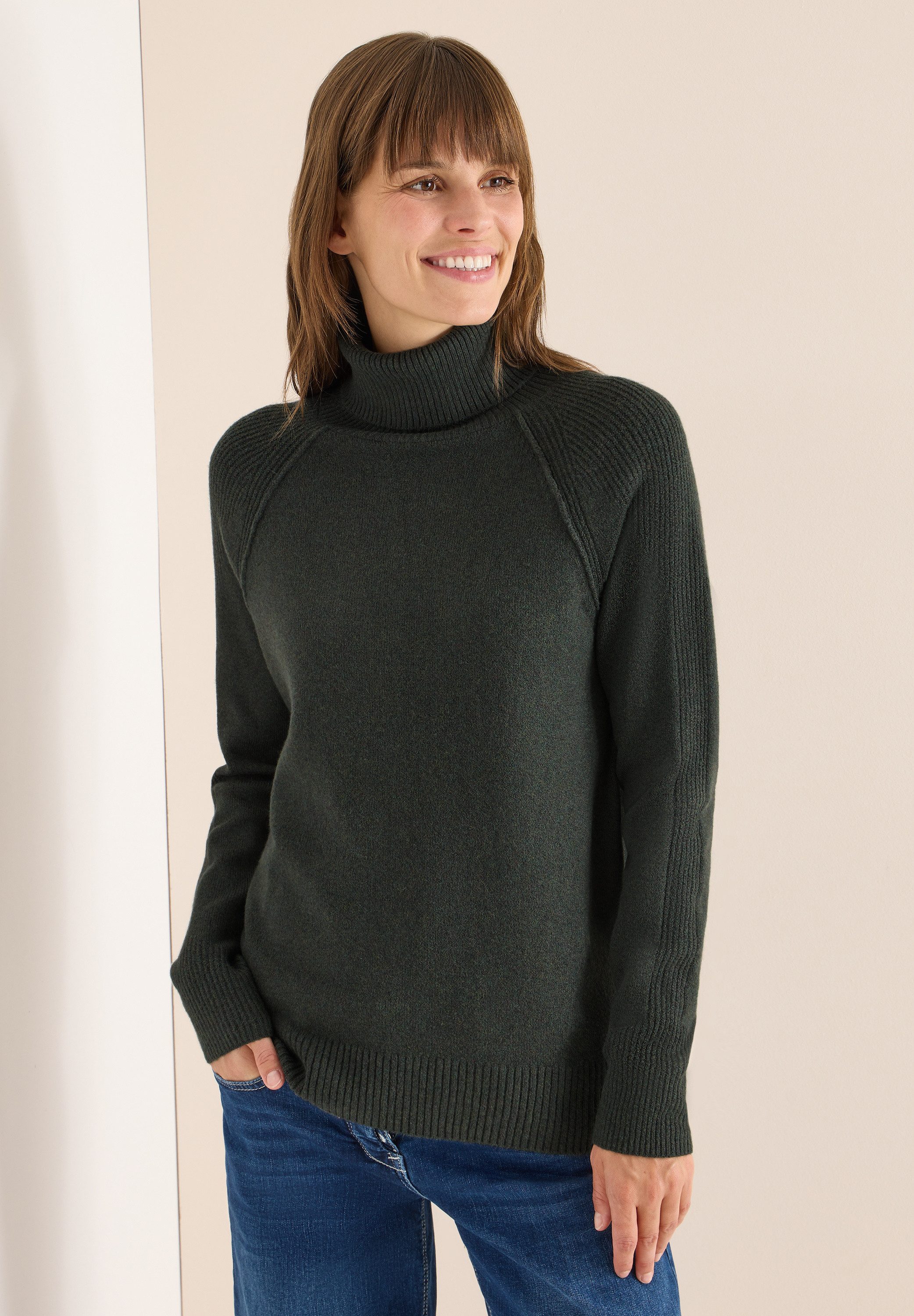 CECIL Rollkragenpullover im angenehmen Materialmix günstig online kaufen