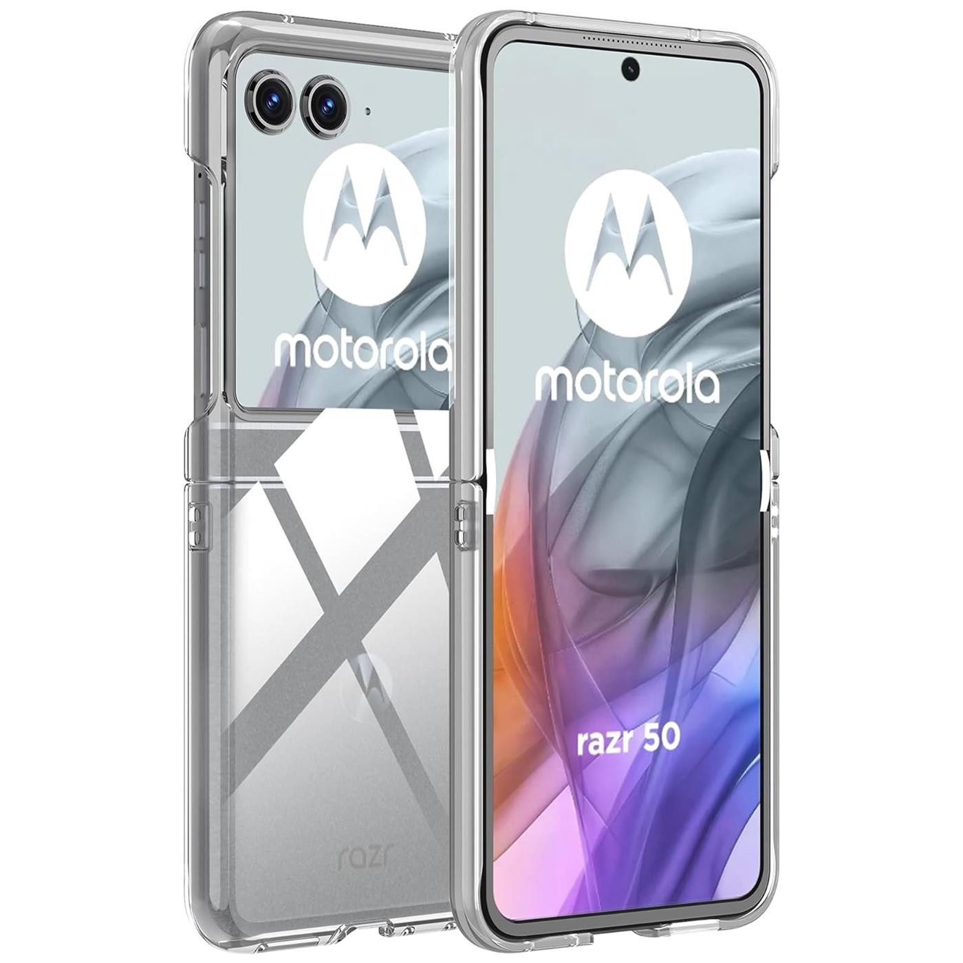 CoolGadget Handyhülle Transparent Ultra Slim Case für Motorola Razr 50 6,9 Zoll, Silikon Hülle Dünne Schutzhülle für Motorola Razr 50 Hülle