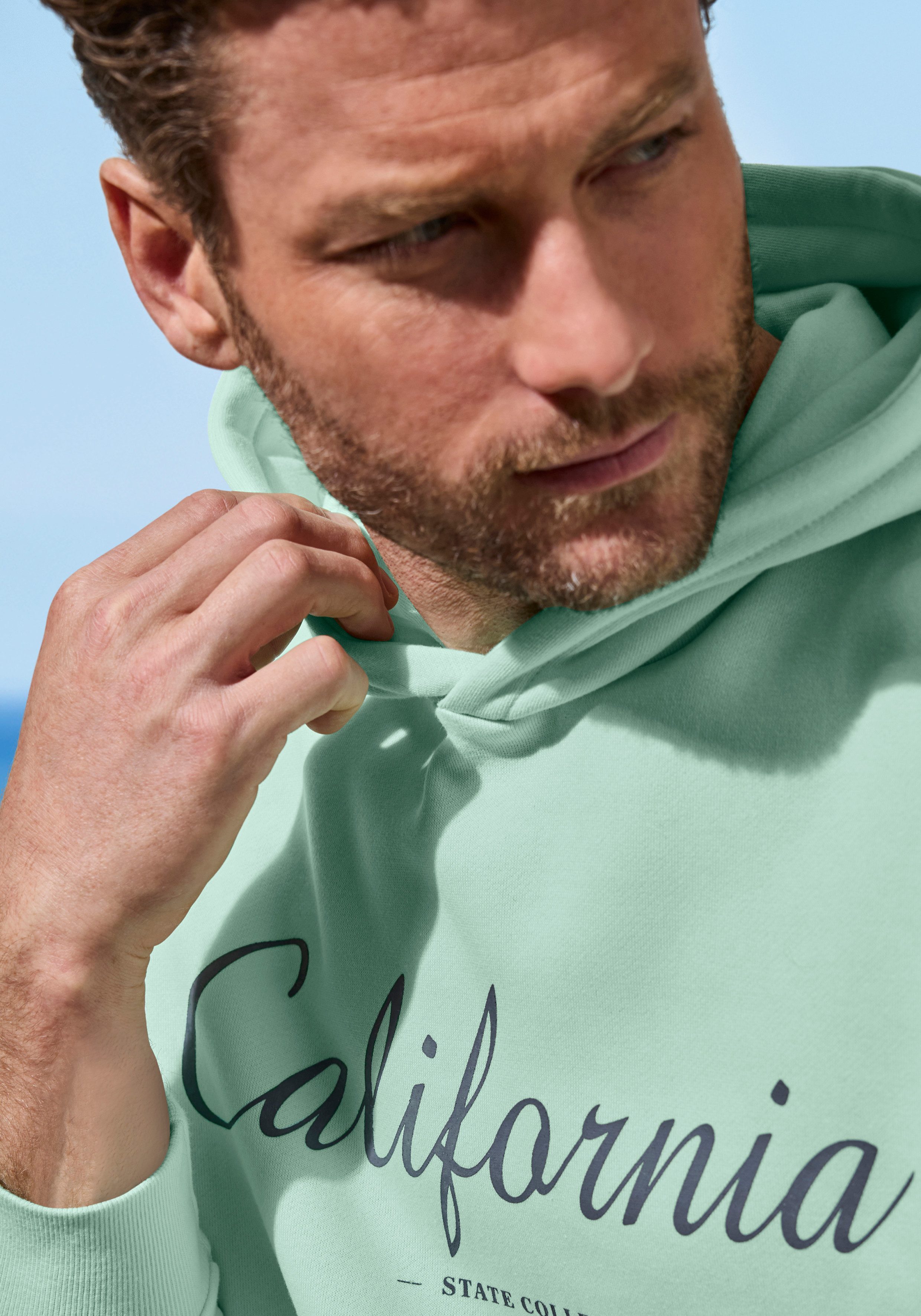 John Devin Hoodie bis Größe 5XL Sweatshirt mit coolem Druck, aufgesetzter Tasche und Kapuze – Bild 4 von 5