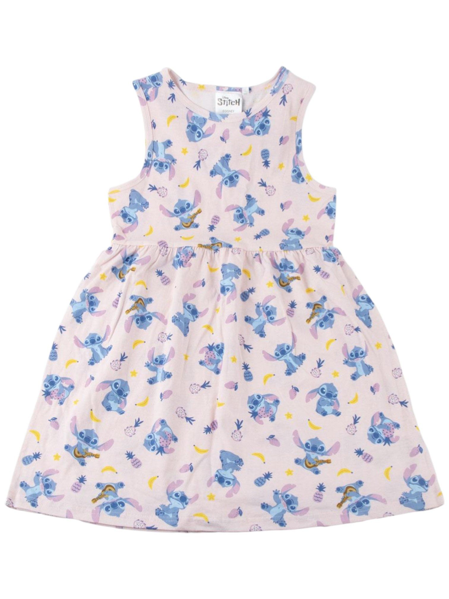 Cerdá Sommerkleid Disney Stitch Mädchen Jerseykleid Gr. 116 - 152 cm