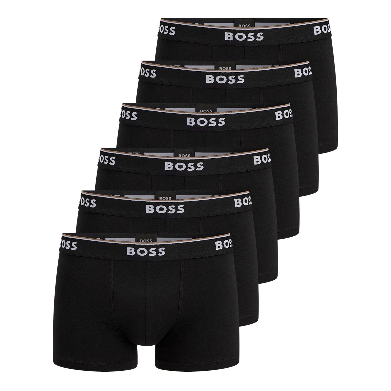 BOSS Trunk Cotton Stretch (6-St) mit umlaufend eingewebtem Markenschriftzug