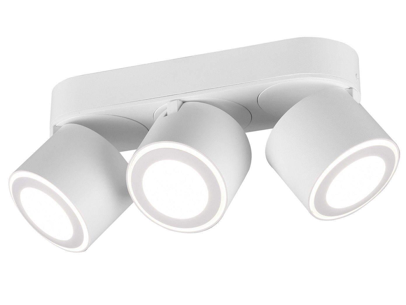 TRIO Leuchten LED Deckenstrahler, LED fest integriert, Warmweiß, Пятна für Decke aus Metall, Aufputz oder Einbau-Strahler innen, B:27cm