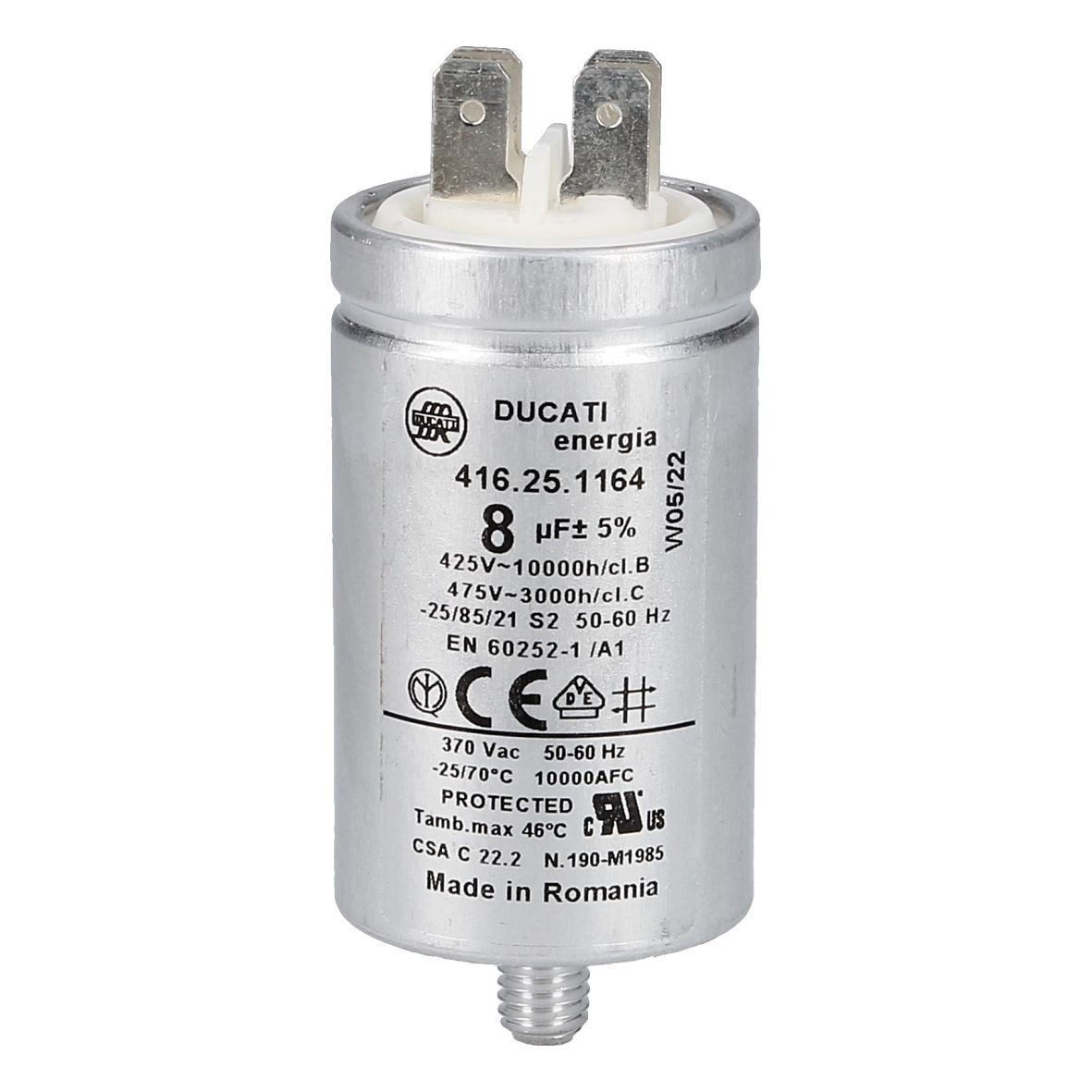 easyPART Montagezubehör Geschirrspüler wie SMEG 811770036 Kondensator 8µF 450V smeg, Für Spülmaschine / Geschirrspüler