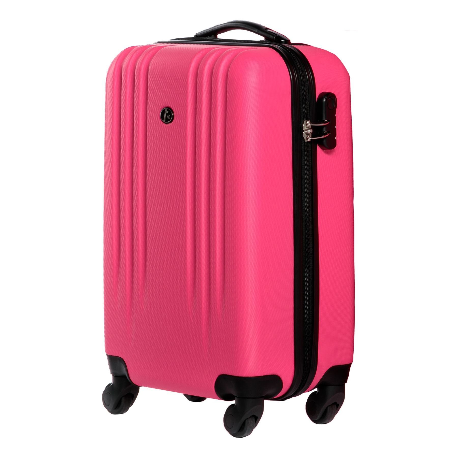 FERGÉ Koffer »Marseille«, Handgepäck Koffer Hartschale groß Reisekoffer  Kabinen-Trolley 4 Rollen Hartschale pink online kaufen | OTTO