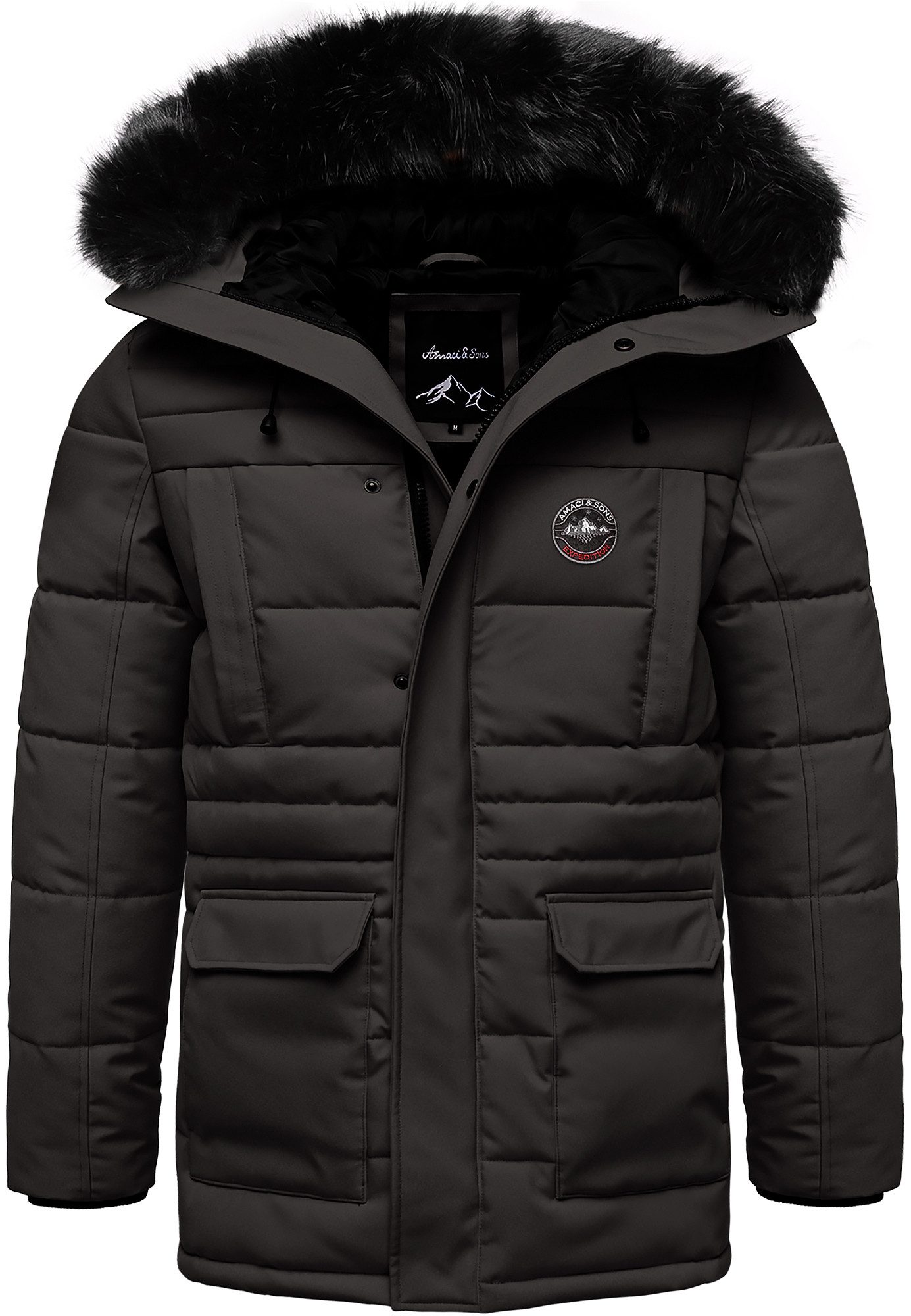 Amaci&Sons Winterjacke TULSA Winterjacke Herren Gefütterte Dicke Winter Jac günstig online kaufen