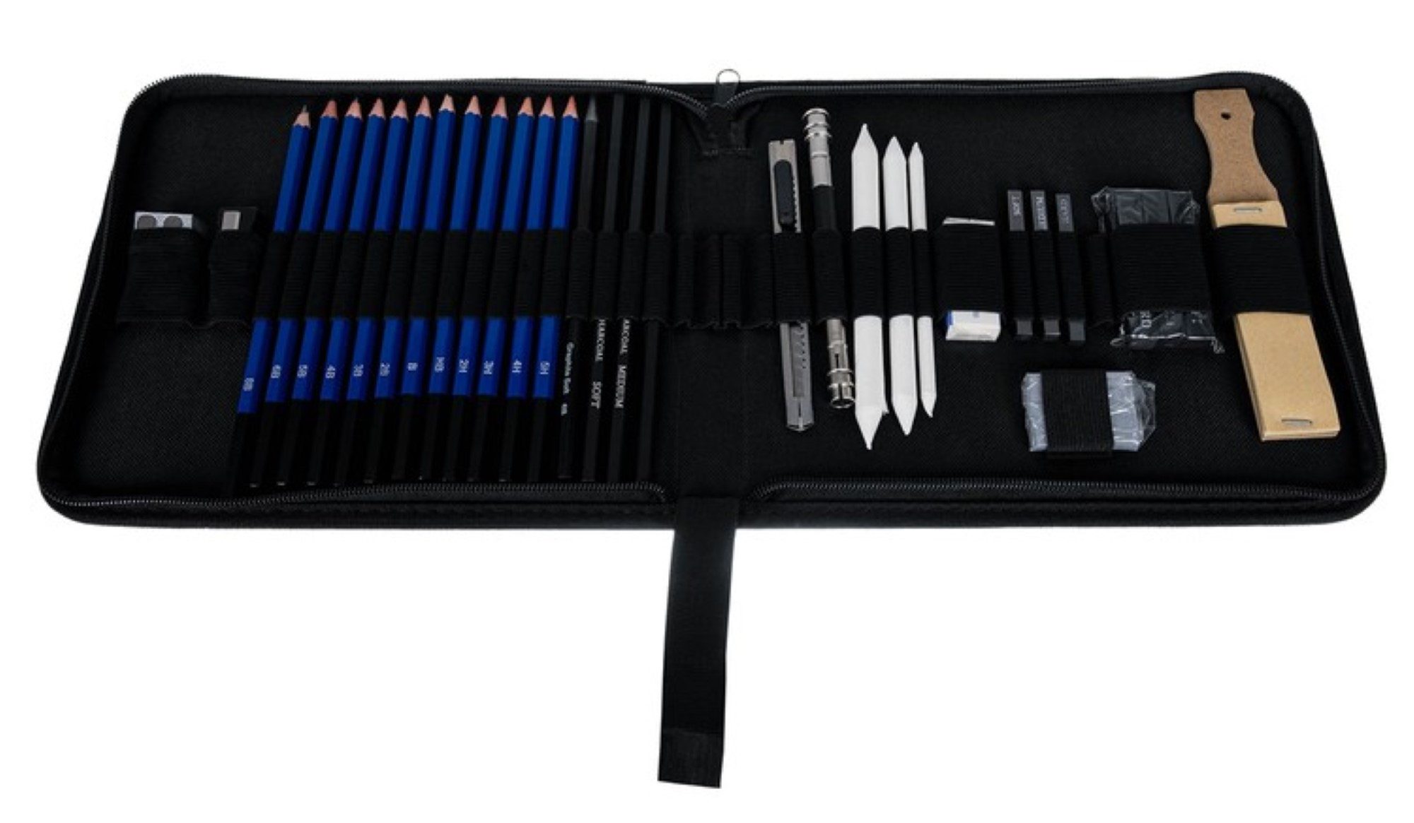 MAALEO Druckbleistift Professionelles Skizzenset mit umfassenden Elementen, (Skizzen-Set, 32-tlg., 32-tlg. Skizzen-Set), Vielseitiges Set für kreative Projekte  – Bild 5 von 5