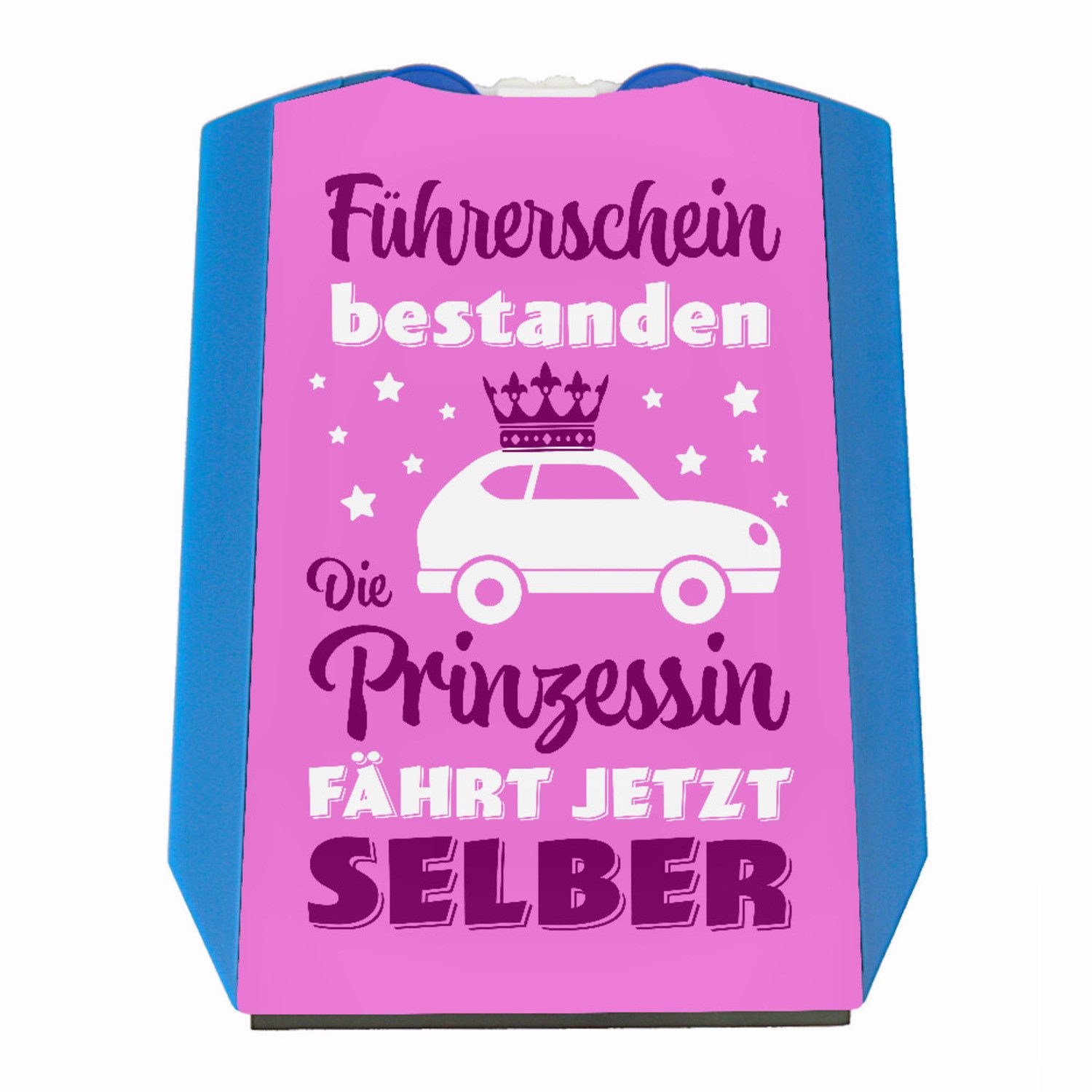 speecheese Parkscheibe Prinzessin Parkscheibe mit Spruch Führerschein bestanden