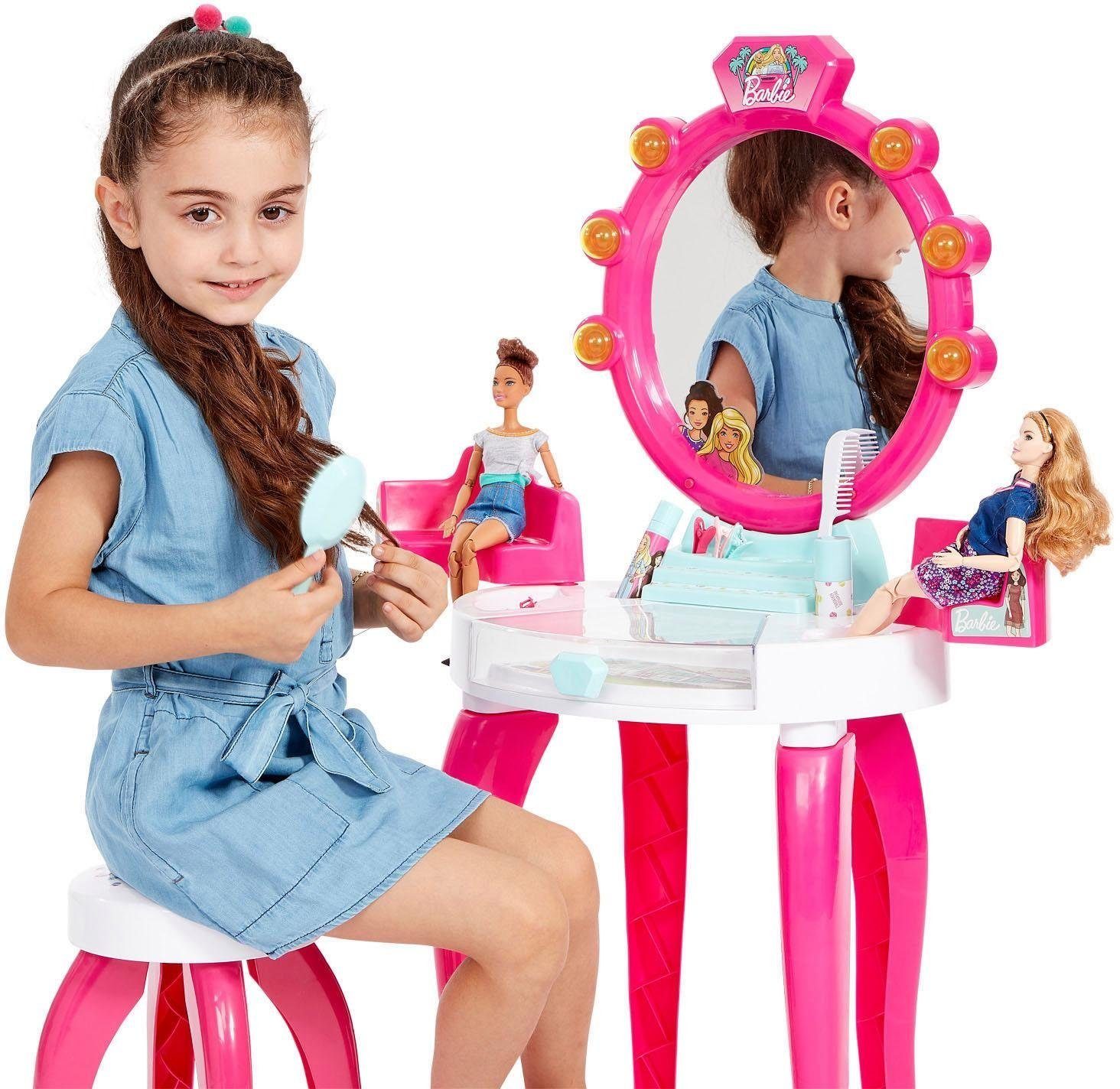 Klein Schminktisch Barbie Schönheitsstudio mit Zubehör, mit Licht- und Soundfunktion – Bild 3 von 5