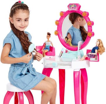 Klein Schminktisch Barbie Schönheitsstudio mit Zubehör, mit Licht- und Soundfunktion