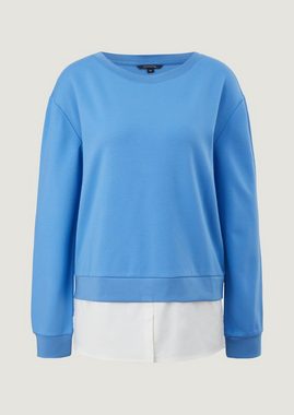 Comma Sweatshirt Sweatshirt im Layer-Look Layering