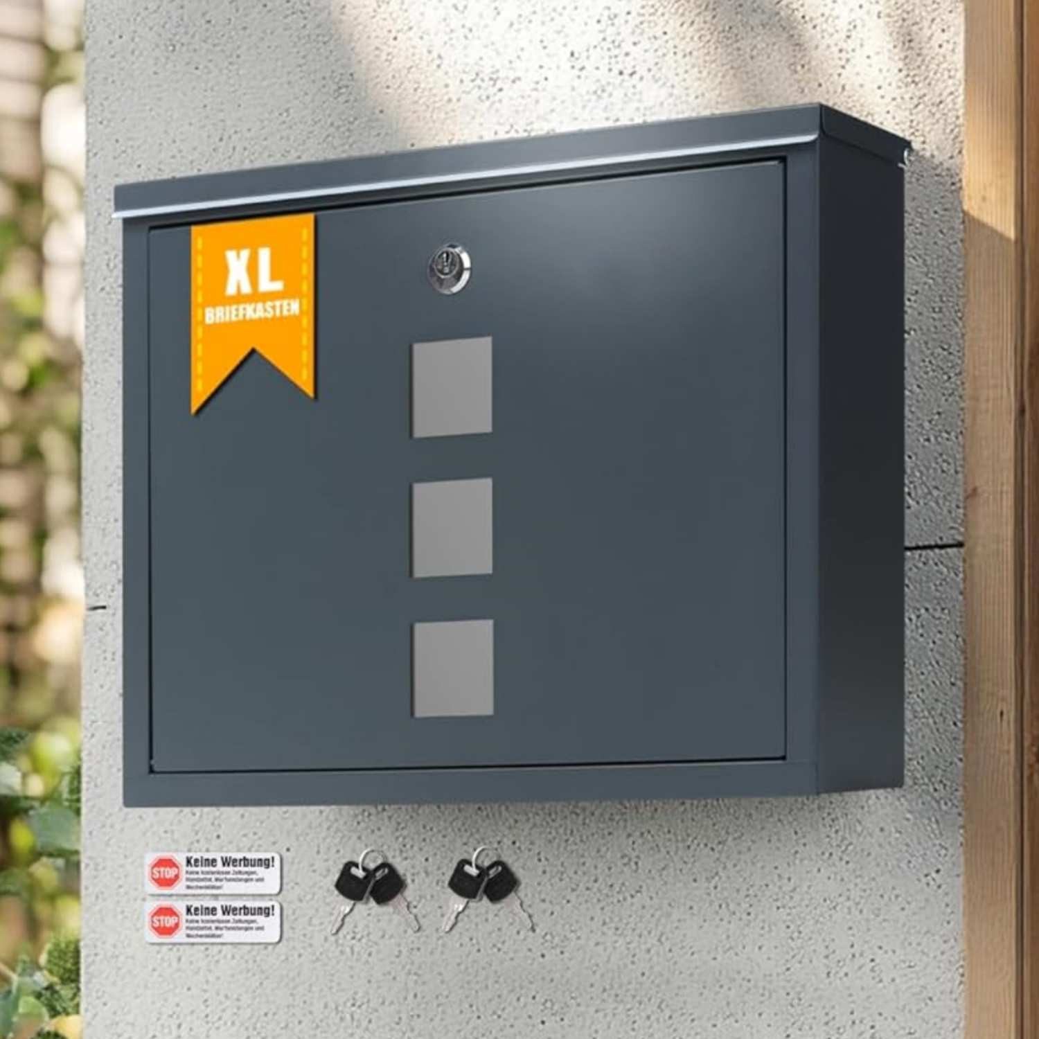 Zedelmaier Wandbriefkasten Briefkasten XXL Wandbriefkasten groß Briefkasten C4