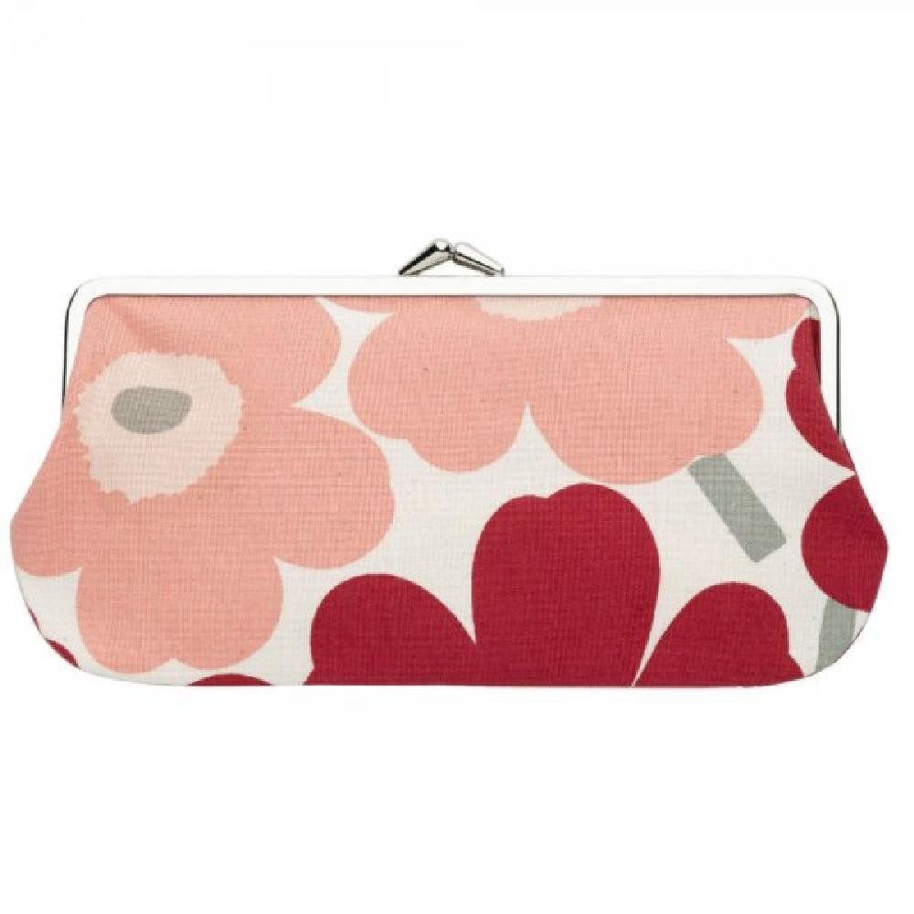 Marimekko Handtasche Portemonnaie Mini Unikko Pink Sand Dark Sherry (9x19 c günstig online kaufen
