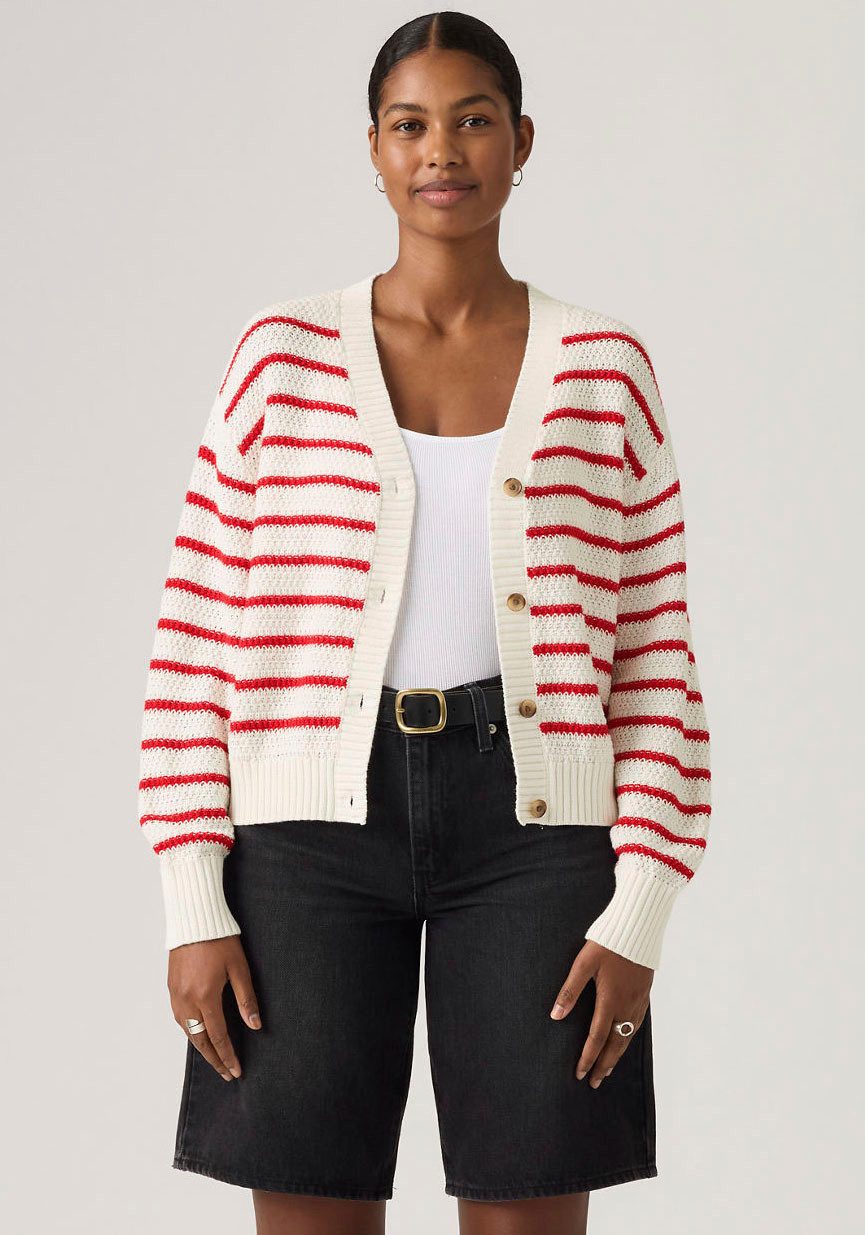 Levi's® Cardigan SNOWFLAKE CARDIGAN gestreift, mit Knopfleiste