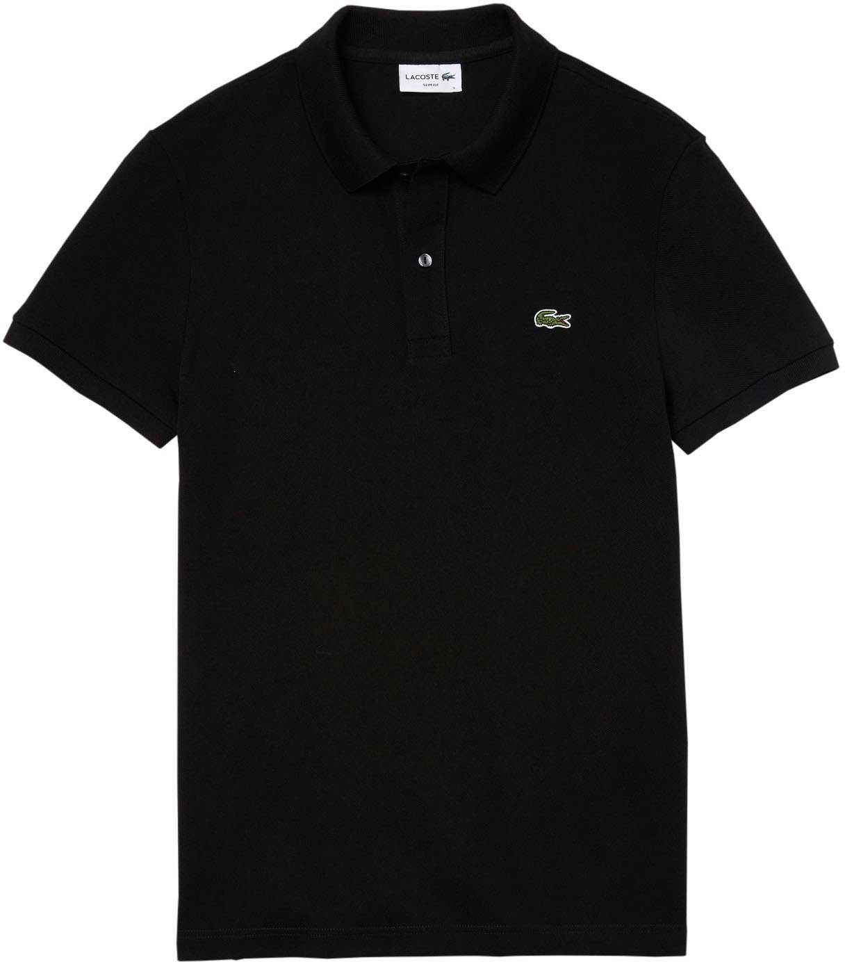 Lacoste Poloshirt (1-tlg) mit Logostickerei schwarz