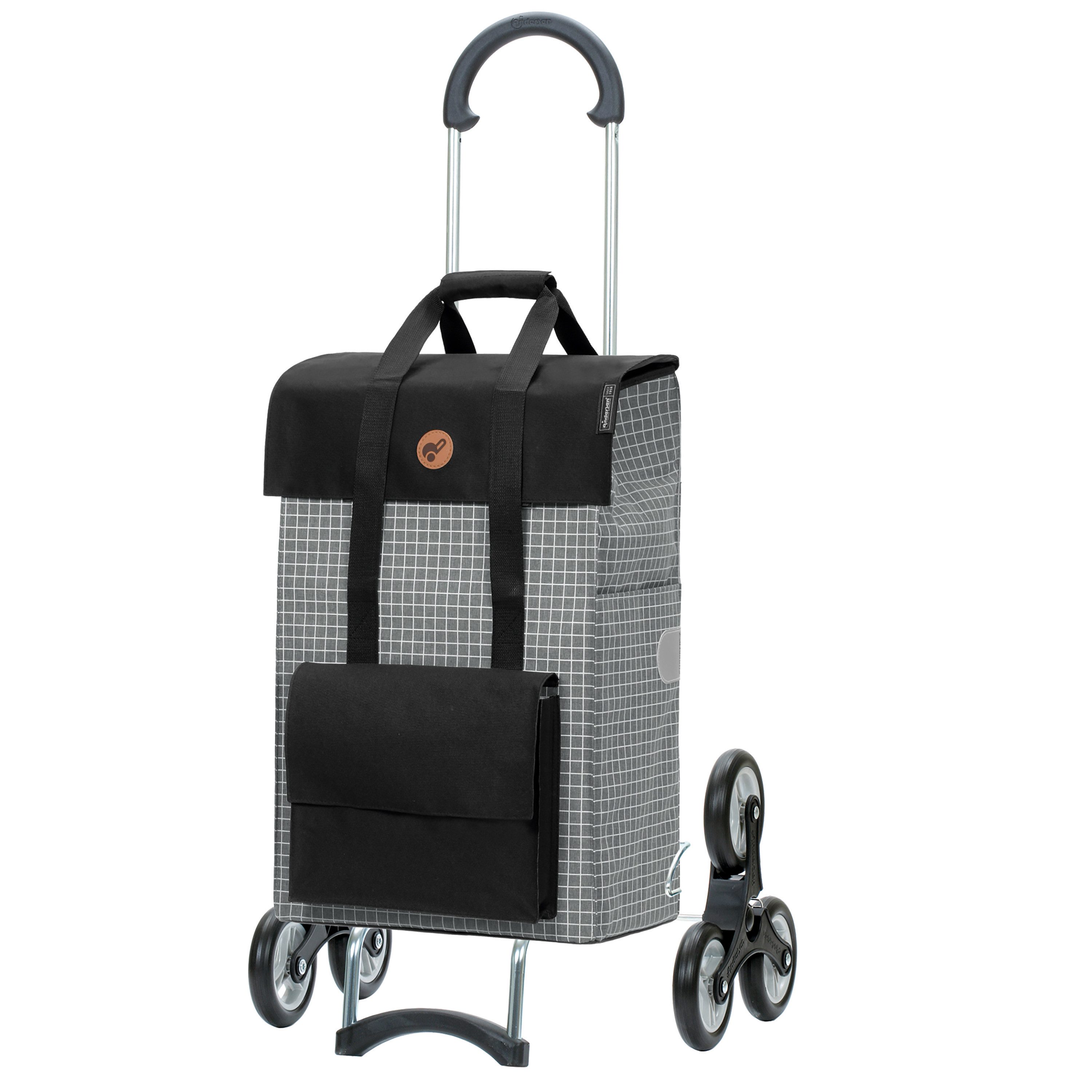 Andersen Einkaufstrolley Treppensteiger Scala Shopper Hedda grau, belastbar bis 40kg, wasserabweisend