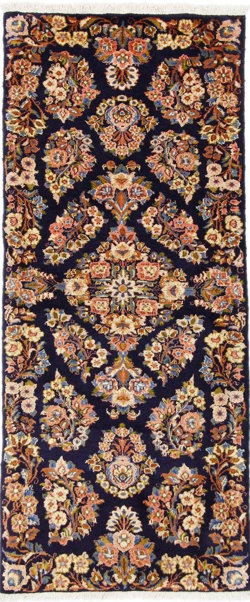 Orientteppich Sarough 78x185 Handgeknüpfter Orientteppich / Perserteppich Läufer, Nain Trading, rechteckig, Höhe: 12 mm