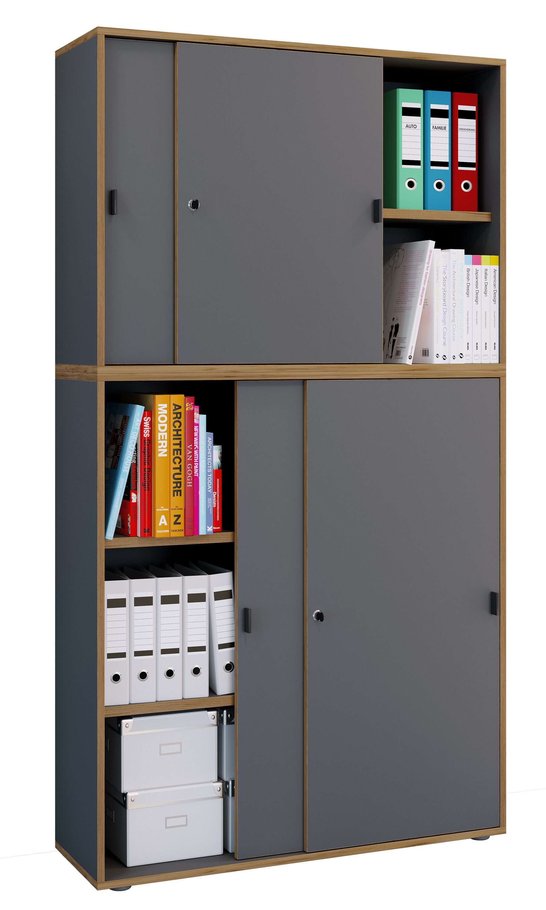 VCM Aktenschrank Büroschrank Aktenschrank Schiebetüren Salia günstig online kaufen