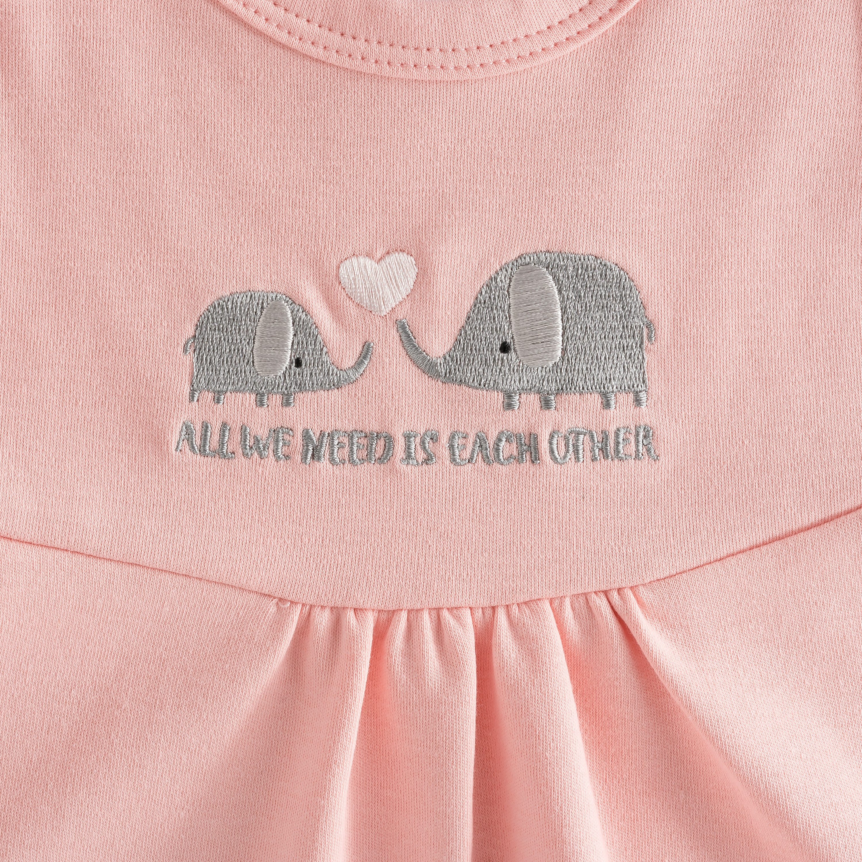 Clinotest Strampler 2er-Set Unisex Strampler mit süßer Stickerei auf der Brust