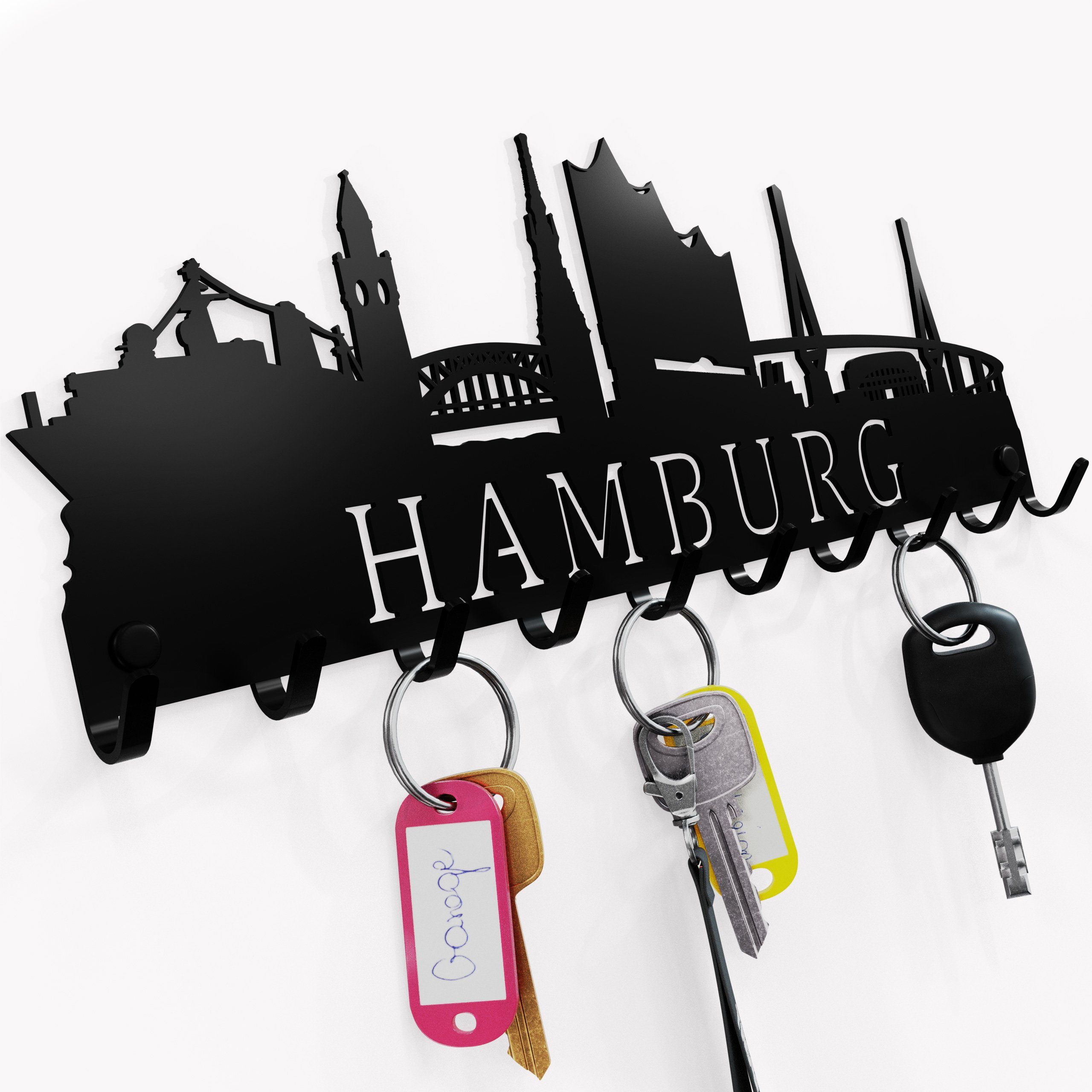 NOGGI - Home Decor Masters Schlüsselleiste Schlüsselbrett "Hamburg", (Schlü günstig online kaufen