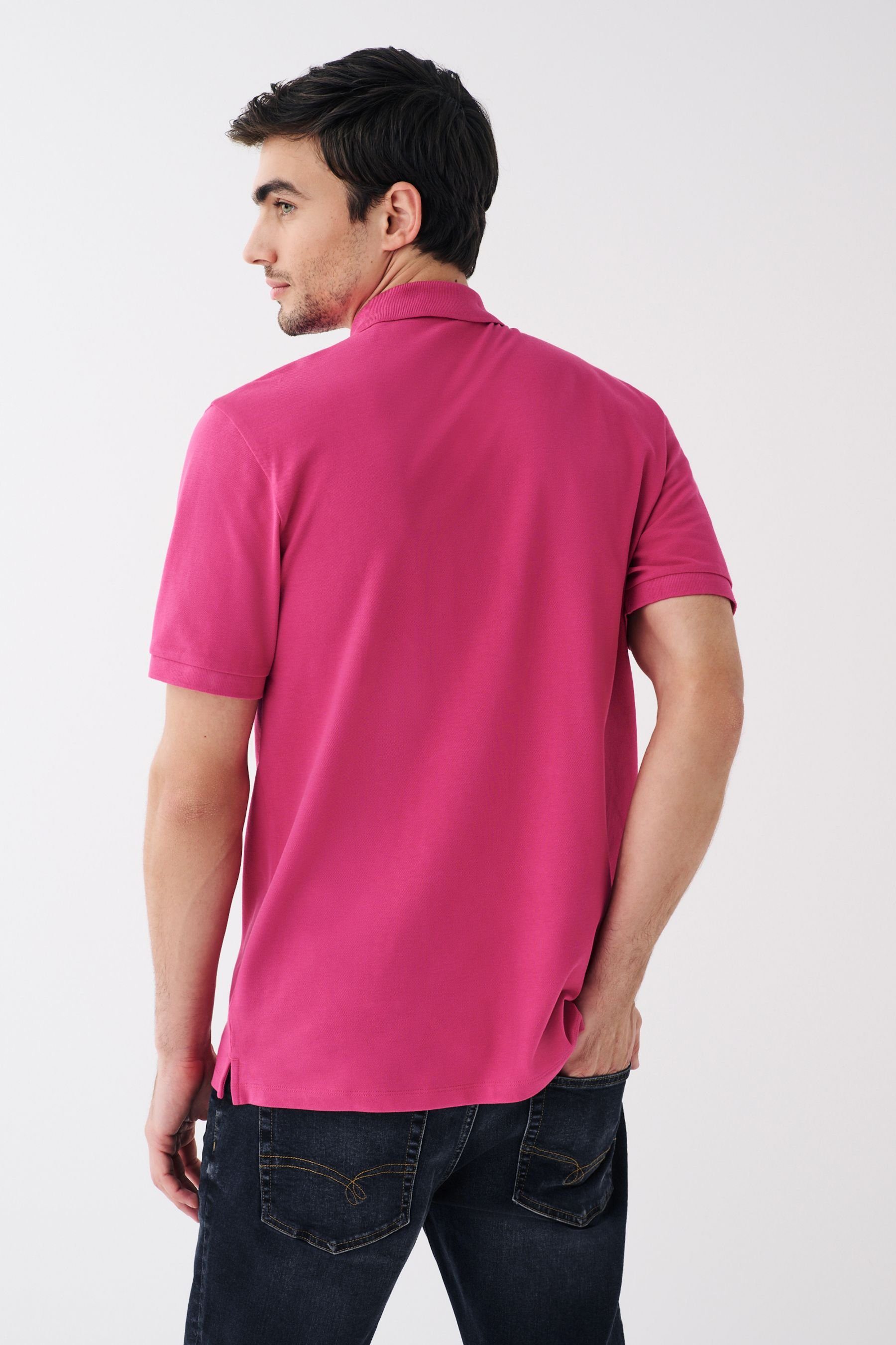(1-tlg) Bright Poloshirt Pink Next Piqué-Poloshirt