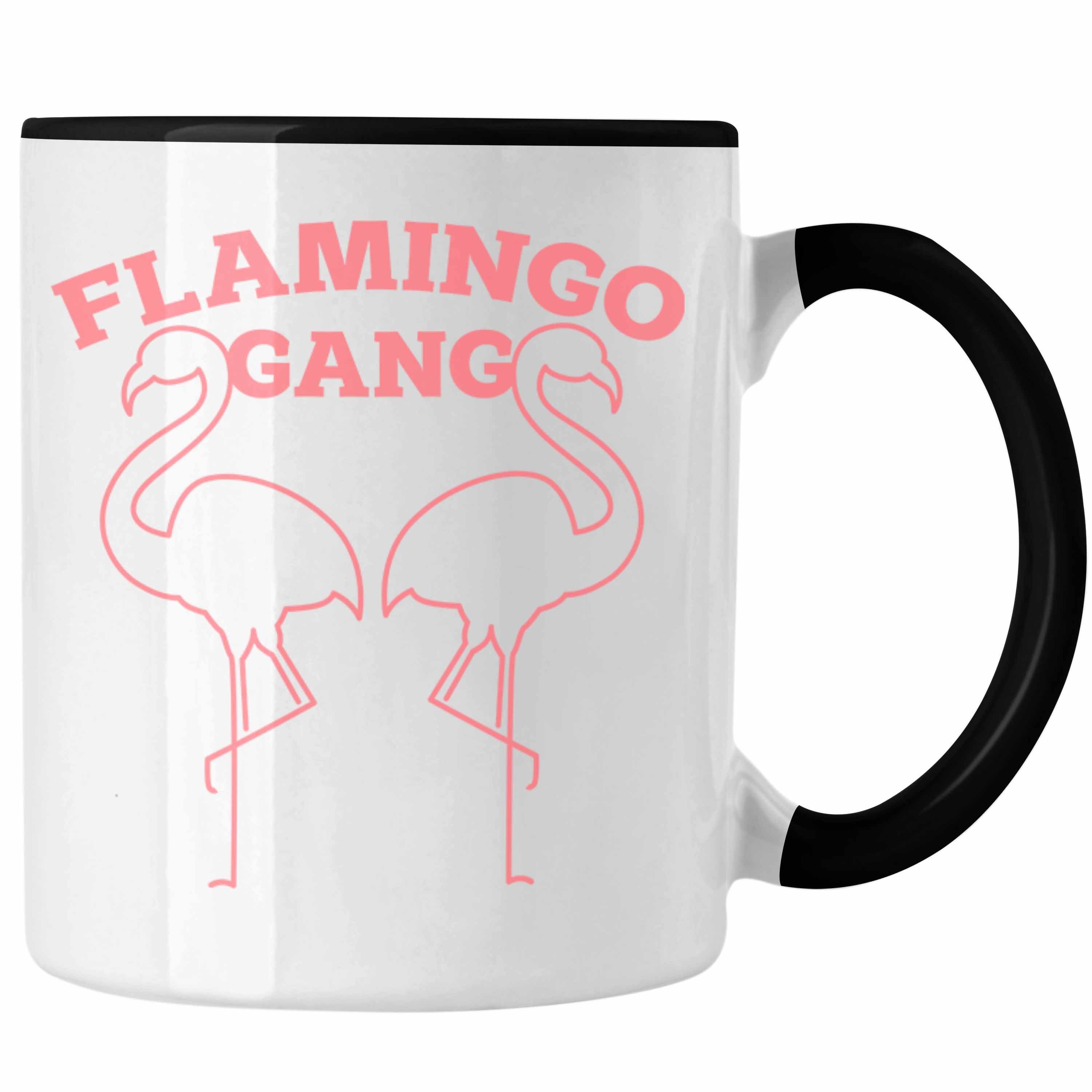 Trendation Tasse Trendation Lustige Tasse Geschenkidee Pink Fla Schwarz Flamingo-Fans -Flamingo