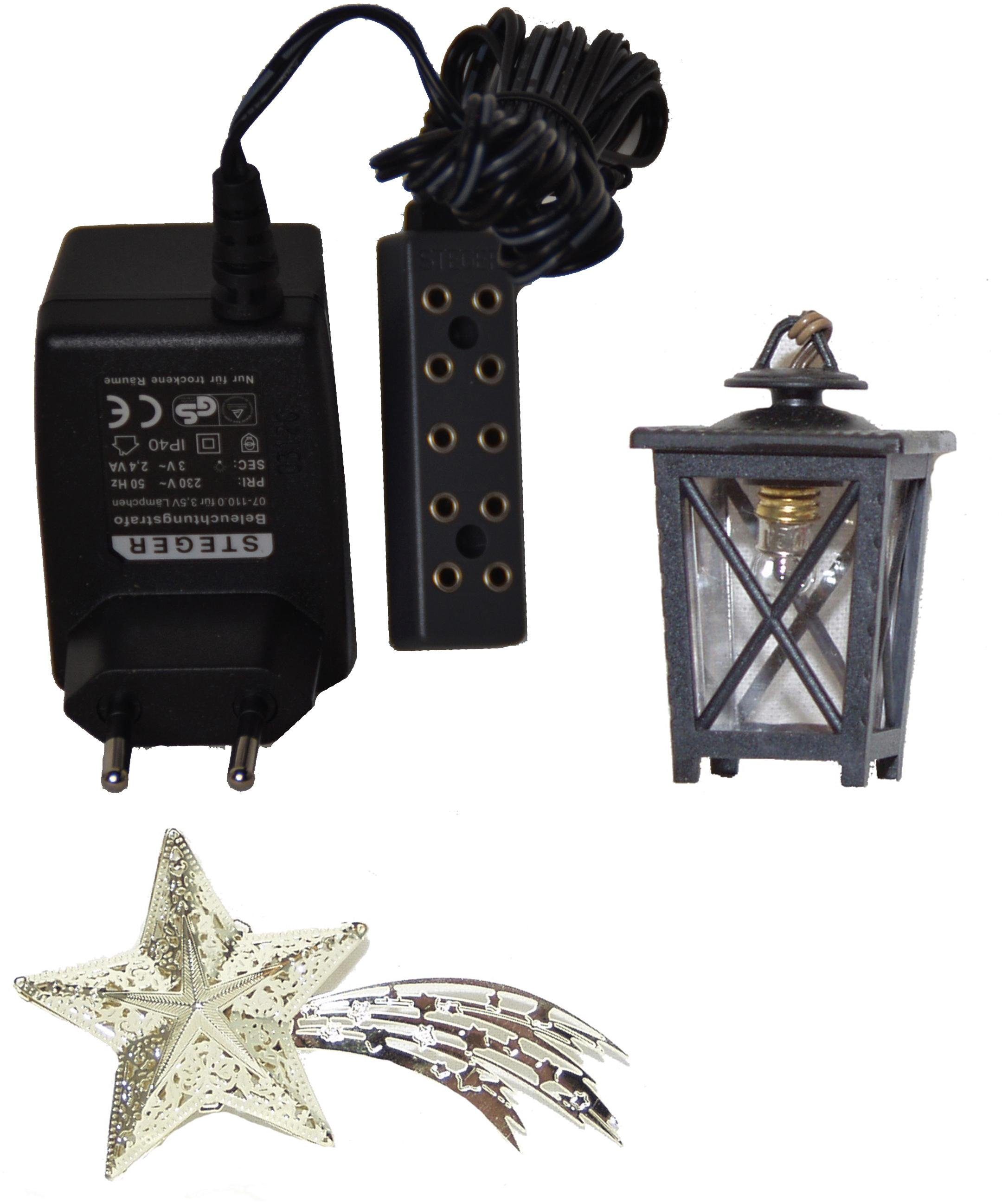 Alfred Kolbe Krippen-Zubehör Komet, Laterne u. Beleuchtungstrafo (Set, 3 St günstig online kaufen