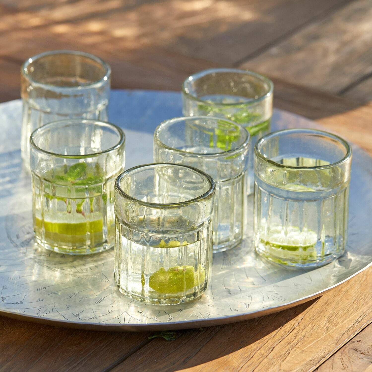 Mirabeau Glas Glas 6er Set Roseville klar, Glas