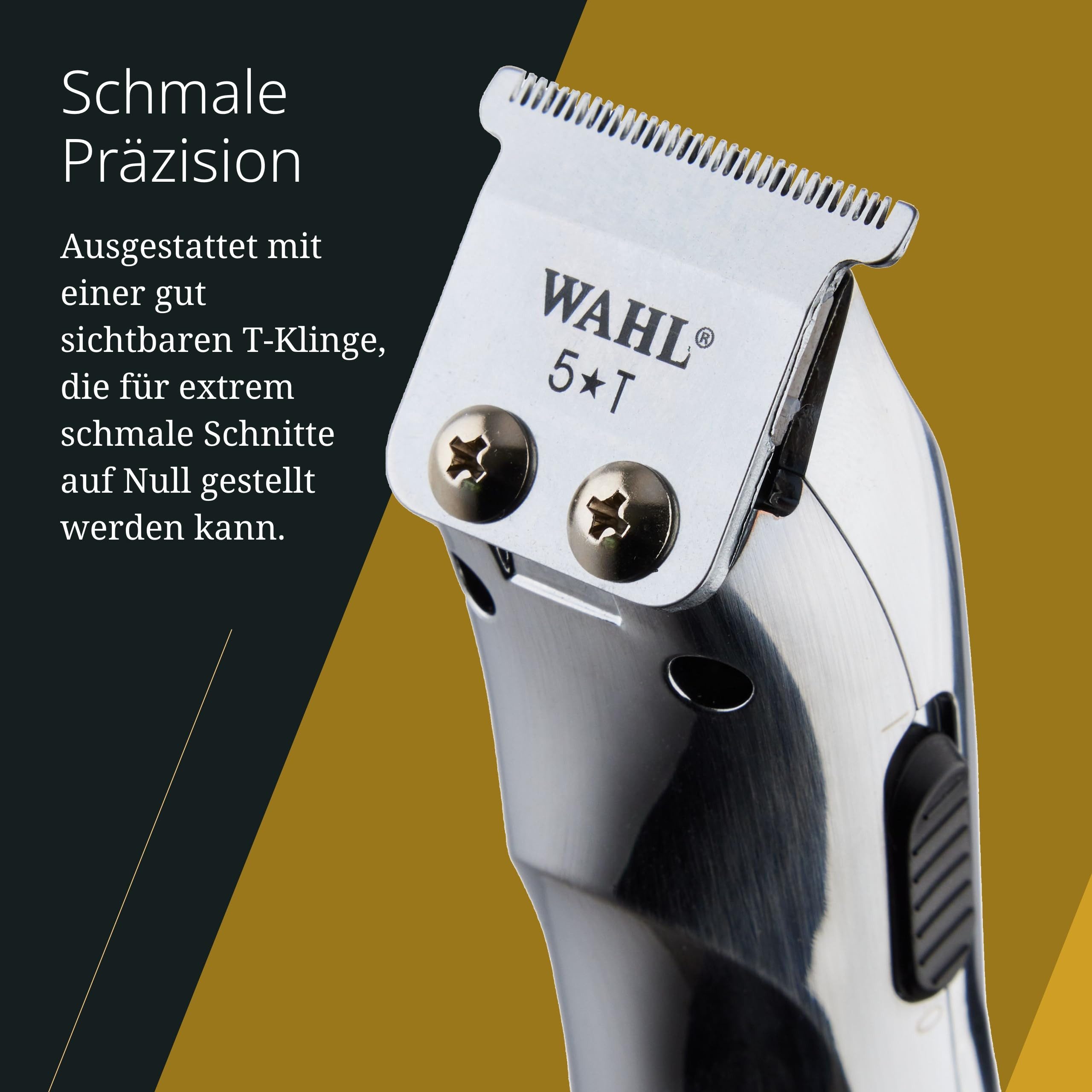 WAHL GmbH Haarschneider Wahl A-LIGN Netz-/Kabelloser Haartrimmer - für Bereiche von Gesicht