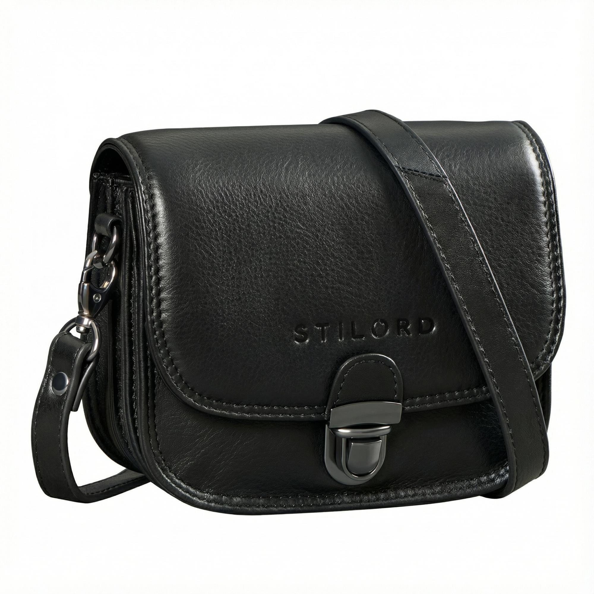 Handtasche "Maribel" Mini Umhängetasche Damen Leder mit Abnehmbaren Gurt