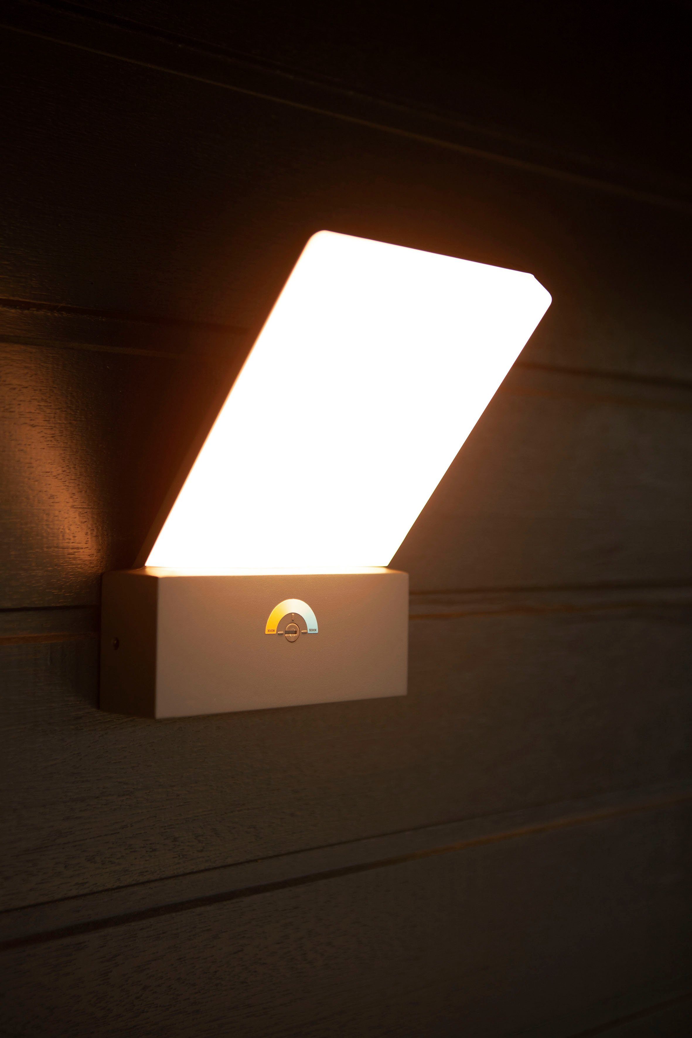 LUTEC LED Außen-Wandleuchte PANO, LED integriert fest
