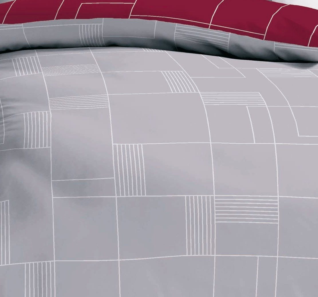 Kaeppel Wendebettwäsche 240x220cm Uptown Blau Rot günstig online kaufen