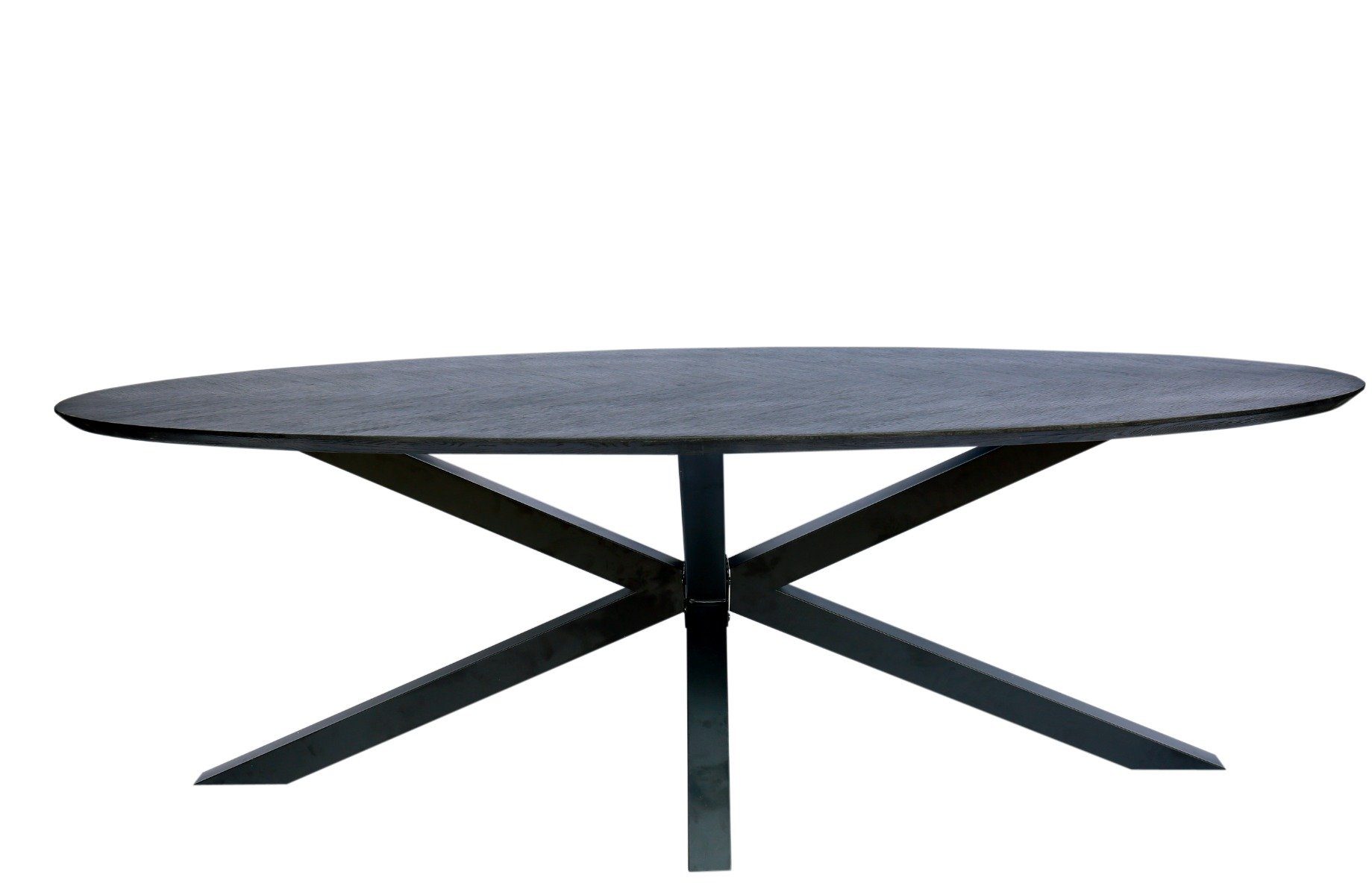 I Catchers Esstisch Esstisch Fort Oval Herring Joint Dining Table Top Only Black