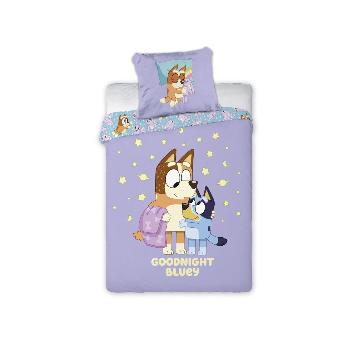 Bluey Kinderbettwäsche Bluey Goodnight Bettwäsche 140x200 cm