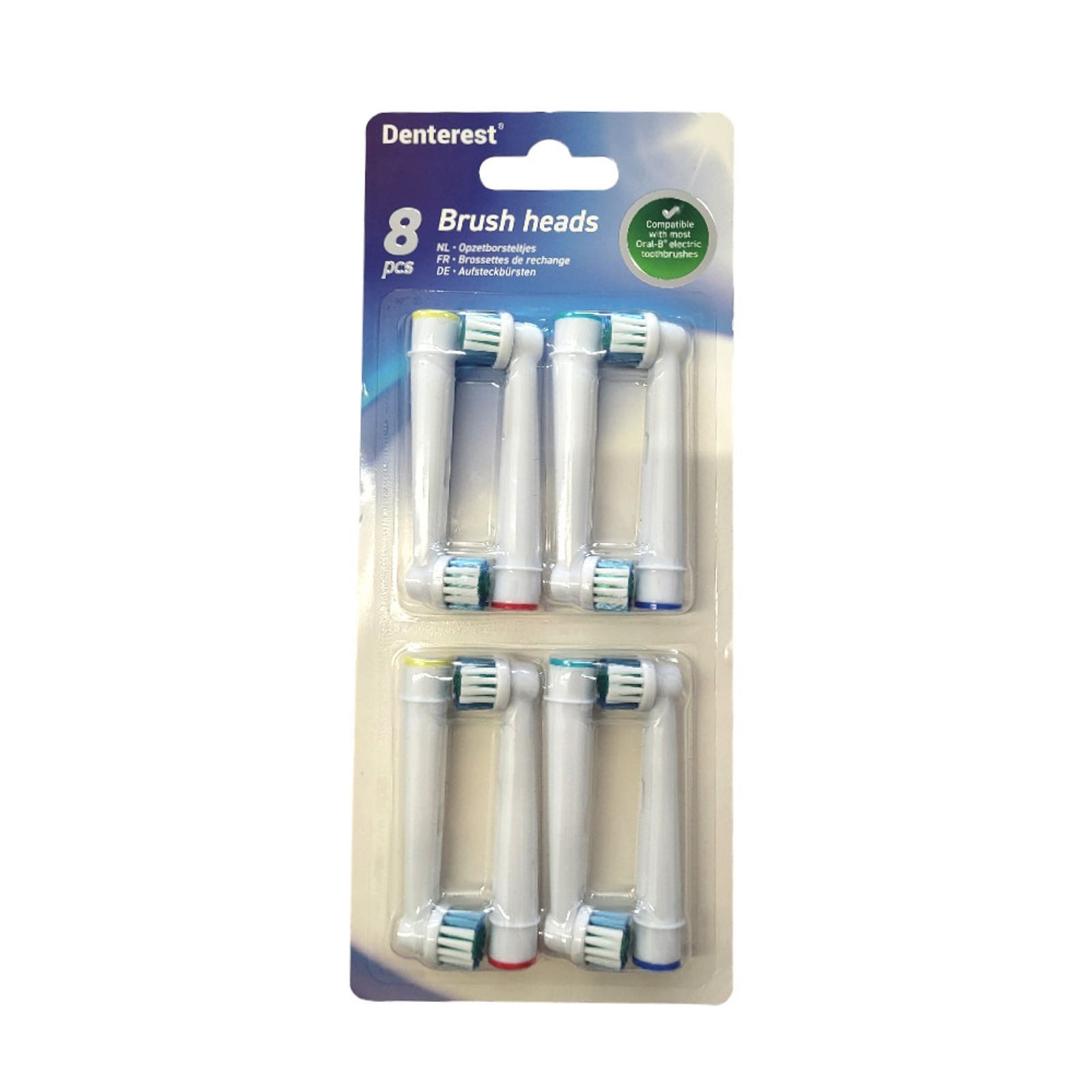 BURI Zahnbürste Aufsteckzahnbürsten Ersatzbürsten 8er kompatibel Pro & Healthy Clean