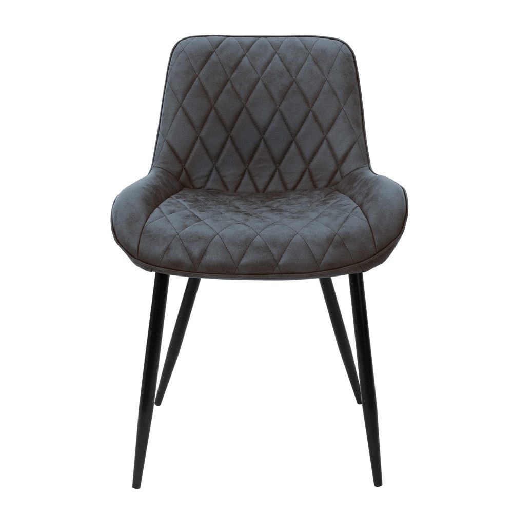 ML-DESIGN Polsterstuhl Esszimmerstuhl mit Rücken- und Armlehnen, Metallbein günstig online kaufen