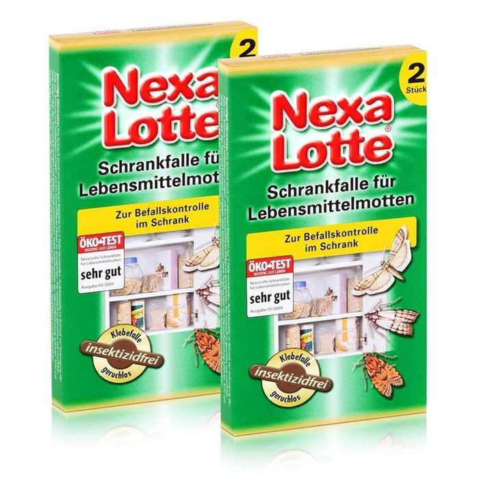 Nexa Lotte Insektenfalle Nexa Lotte Schrankfalle für Lebensmittelmotten 2 stk. (2er Pack)