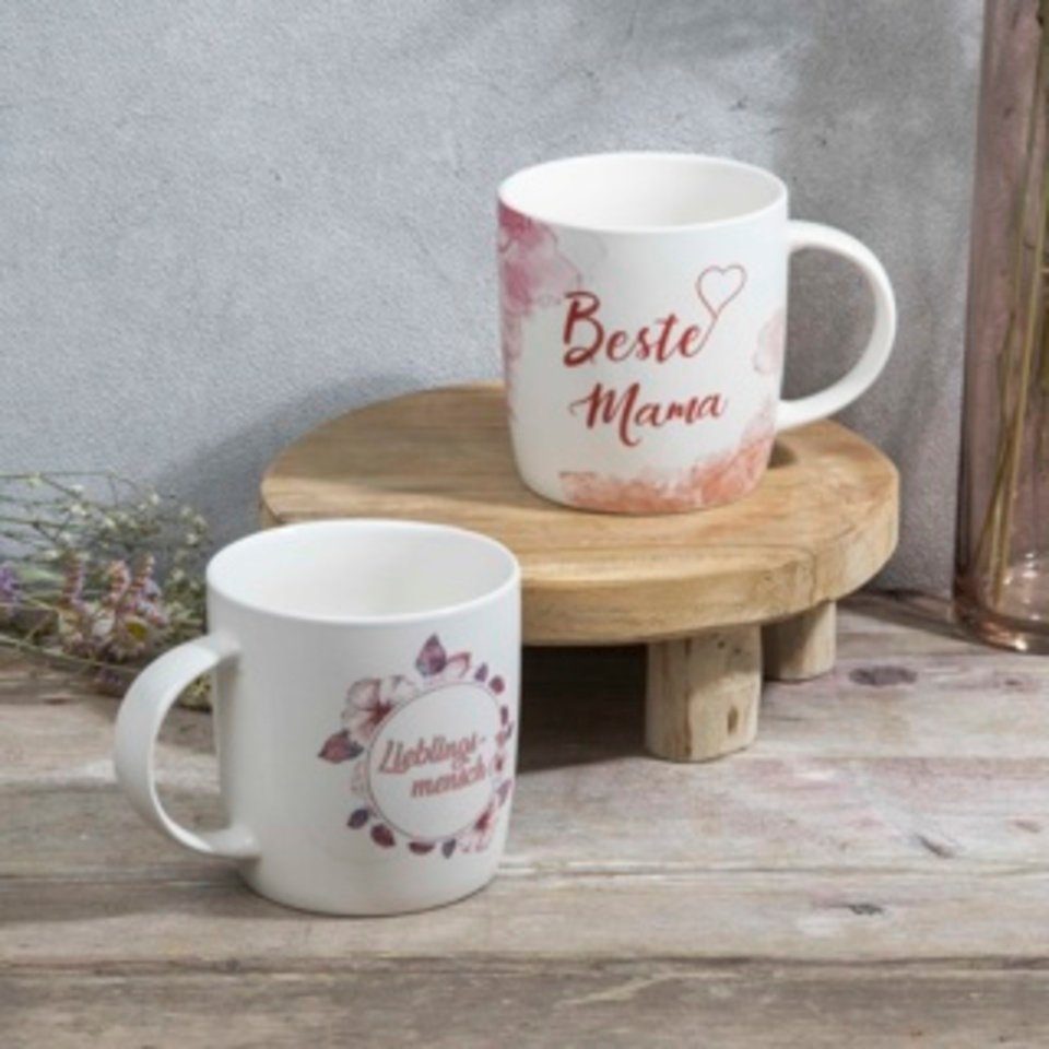 Haushalt International Becher Becher für Sie ca. 400ml in verschiedenen Designs, 1-tlg.