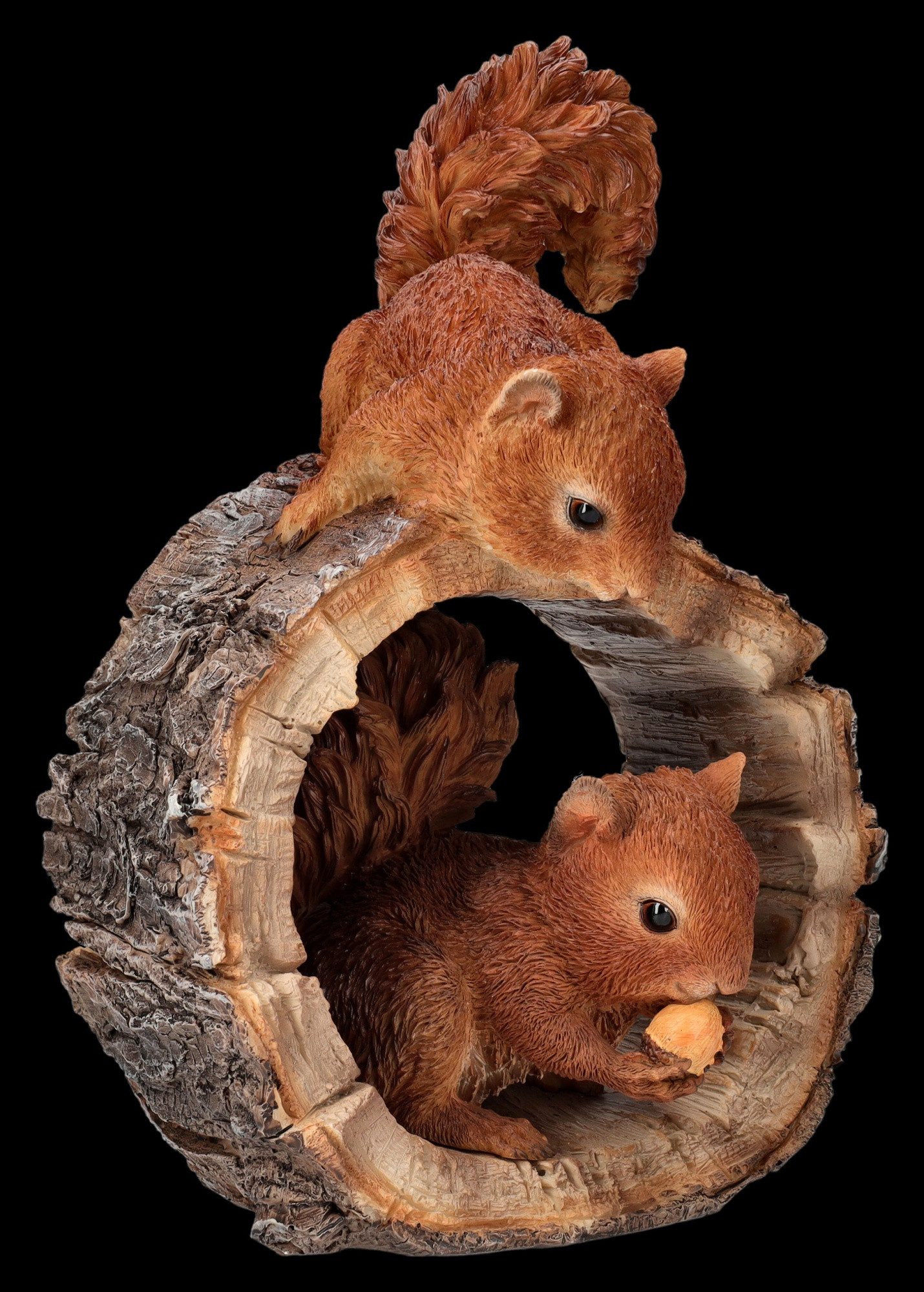 Figuren Shop GmbH Tierfigur Gartenfigur - Spielende Eichhörnchen - HotAnt - günstig online kaufen