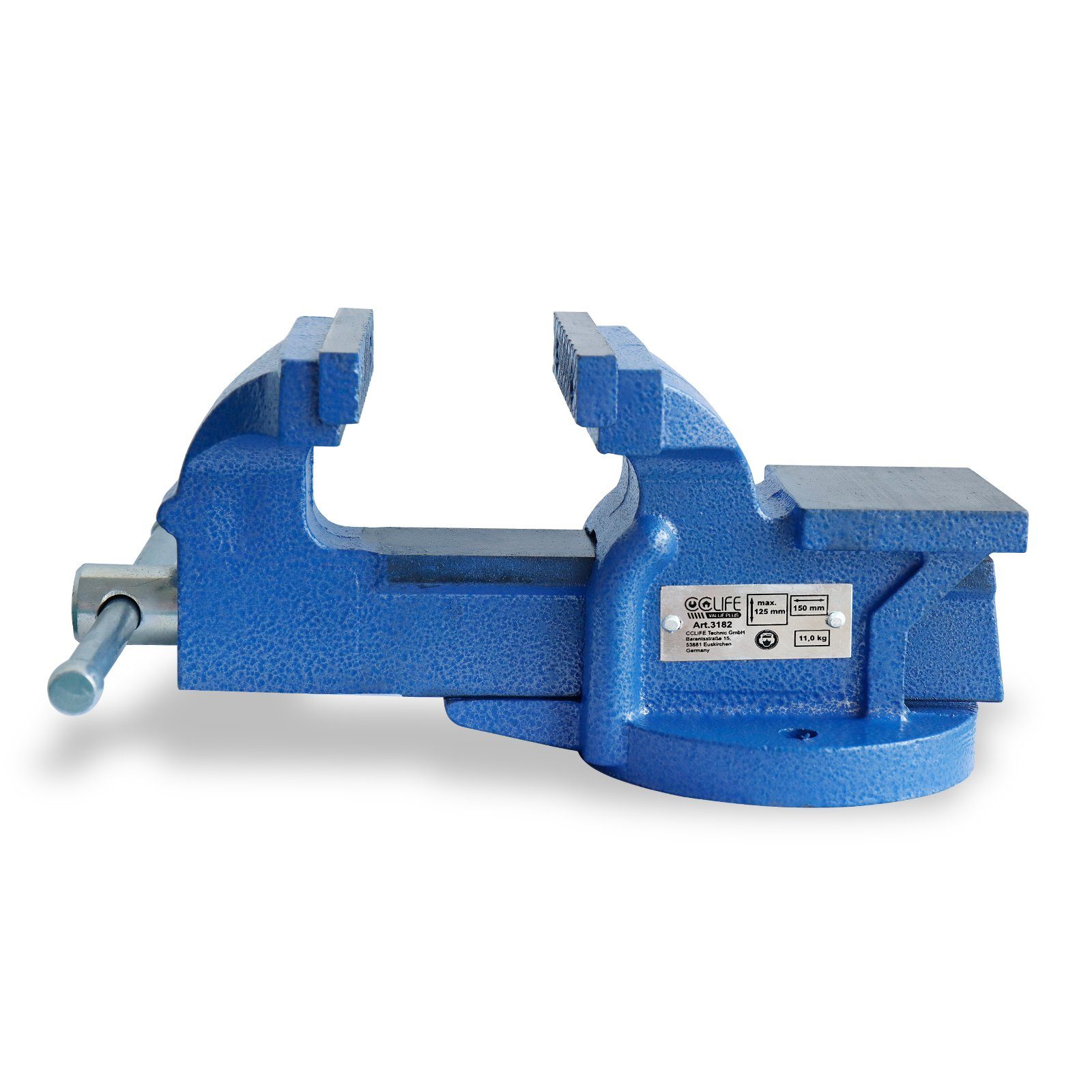 CCLIFE Feststehend Schraubstock Gusseisen 150mm für Werkbank Werkbankschrau günstig online kaufen