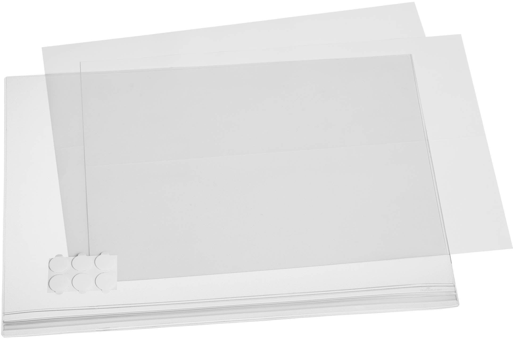 Thumbnail - DURABLE Prospekthülle Plakattasche A3 selbstklebend 335x445x0,6mm transparent VE=5 Stück