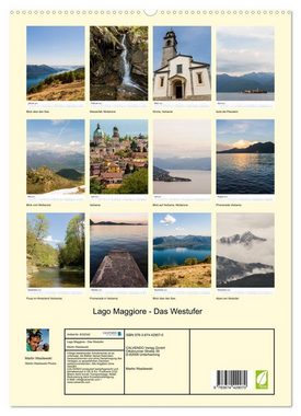 CALVENDO Wandkalender Lago Maggiore - Das Westufer (Premium, hochwertiger DIN A2 Wandkalender 2023, Kunstdruck in Hochglanz)