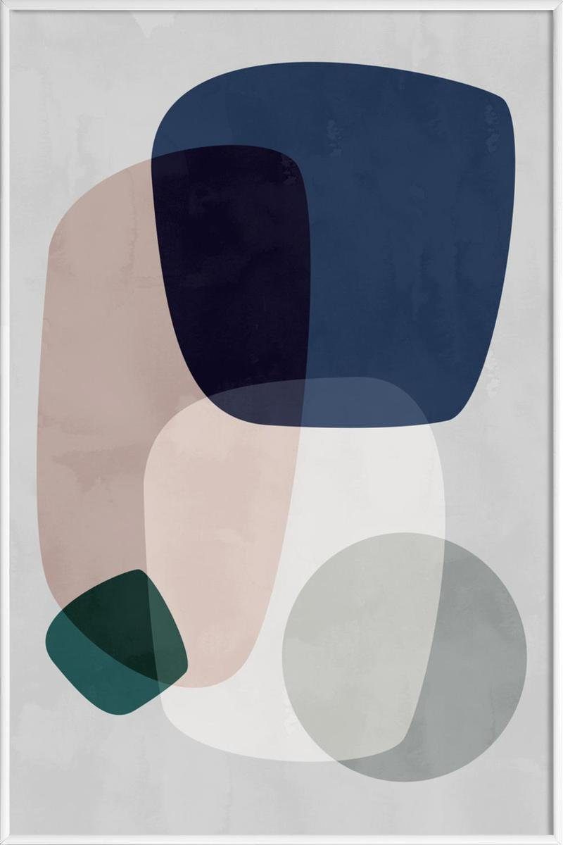 Juniqe Poster Poster mit Kunststoffrahmen, Mareike Böhmer (1 St), Fine-Art-Print in Galeriequalität mit einem 1 cm breiten, weißen Rand