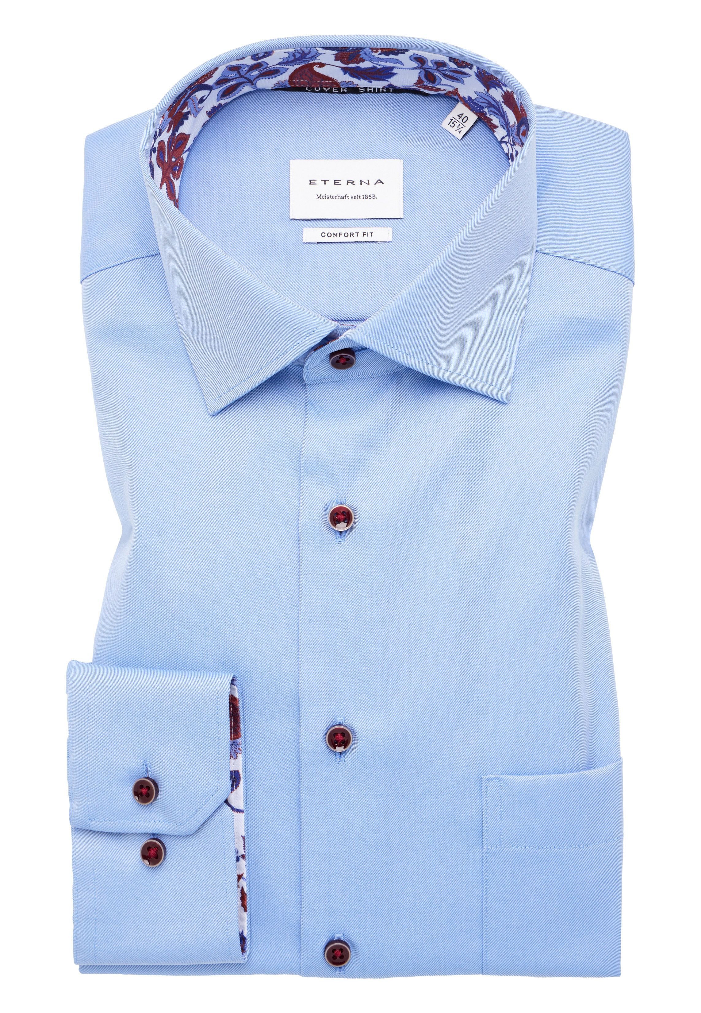 Eterna Langarmhemd "COMFORT FIT", NON IRON (bügelfrei) günstig online kaufen
