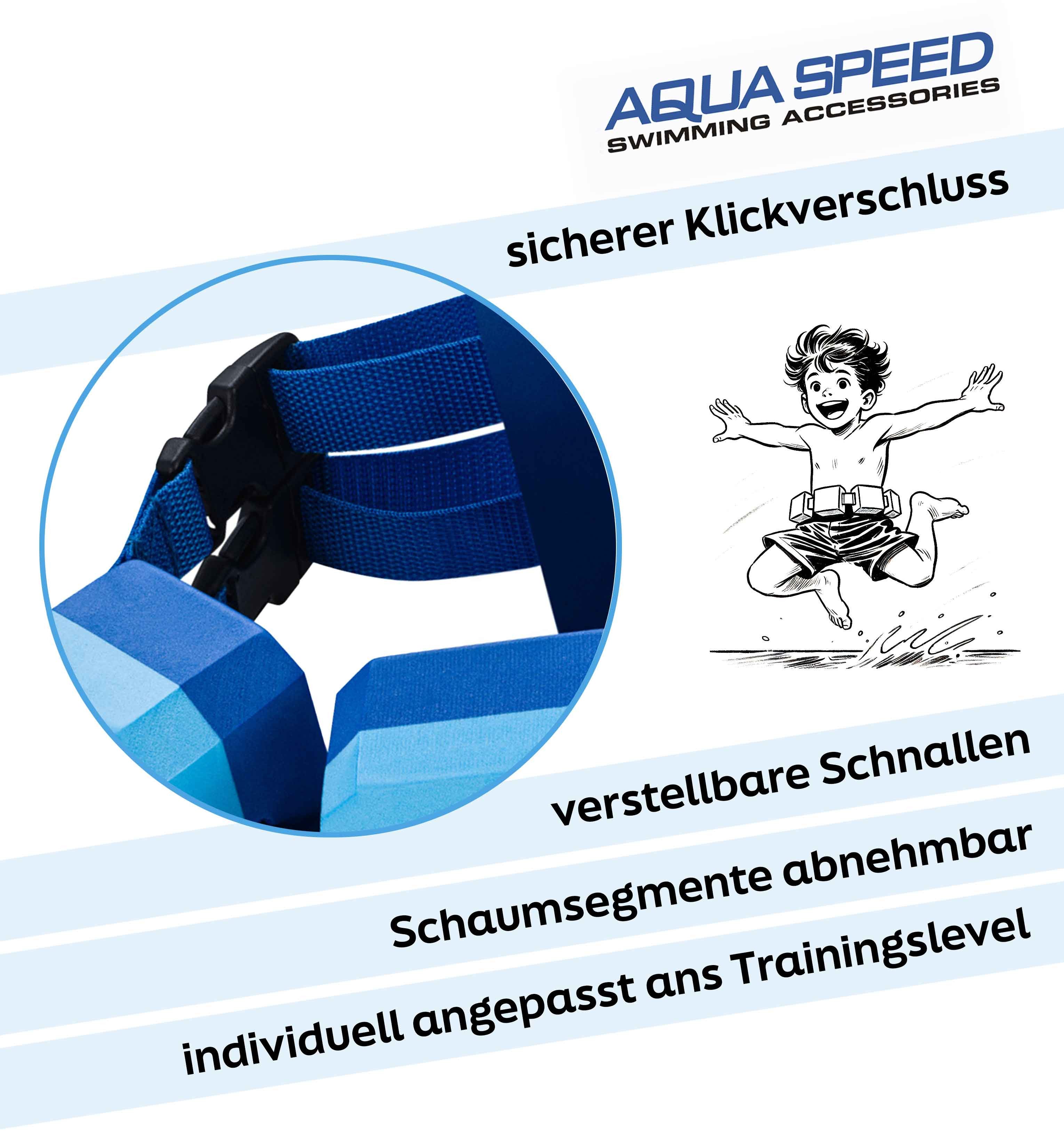 Aqua Speed Schwimmgürtel Auftriebsgürtel für Kinder Verstellbar & leicht 18–30 kg, Leichter Auftriebsgürtel mit EVA-Schaum – ideal für Schwimmanfänger