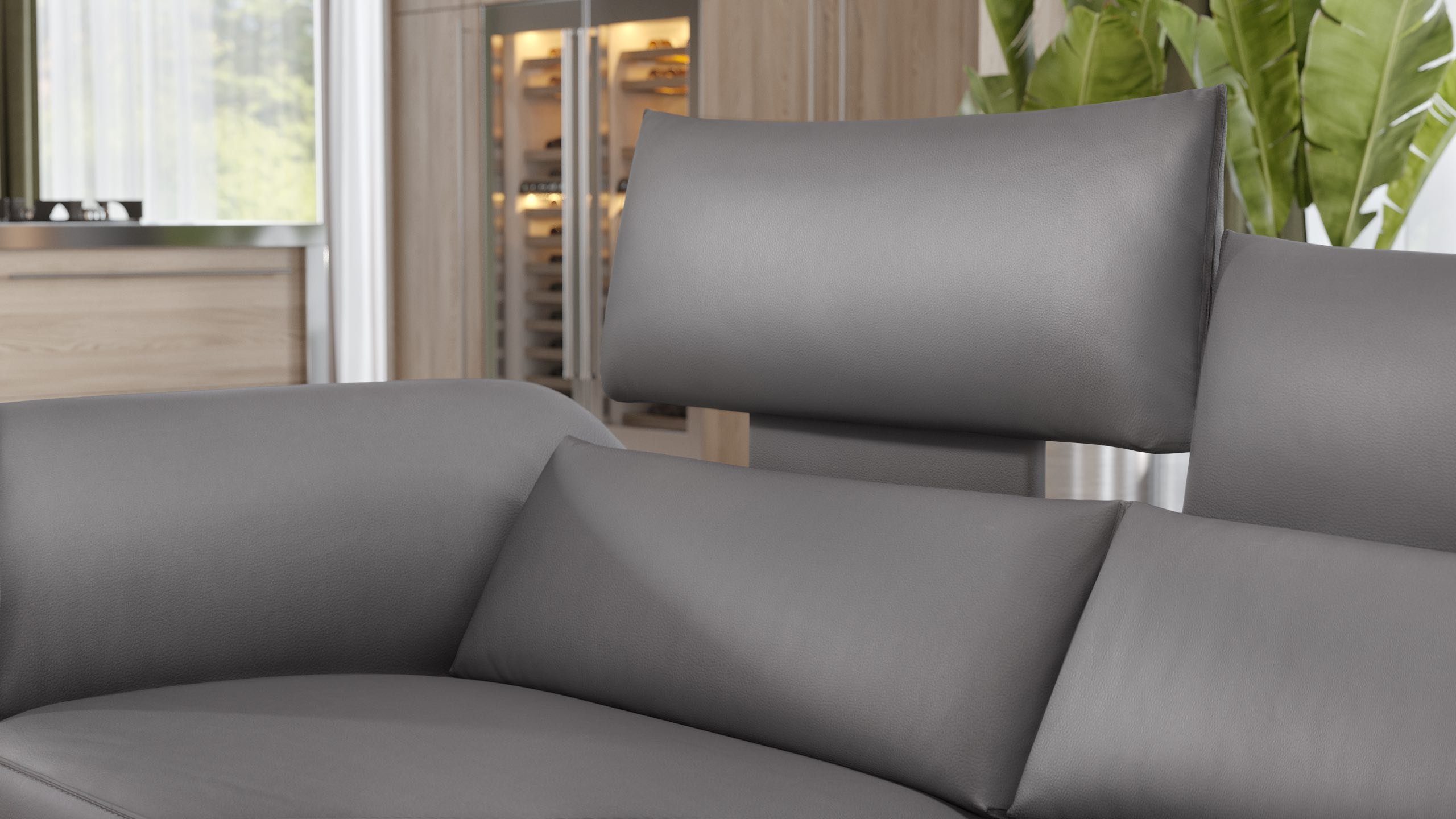 CUNEO XL: XXL Braun x 3-Sitzer in Sofa 101 - cm Sofanella Leder 352 Sofanella