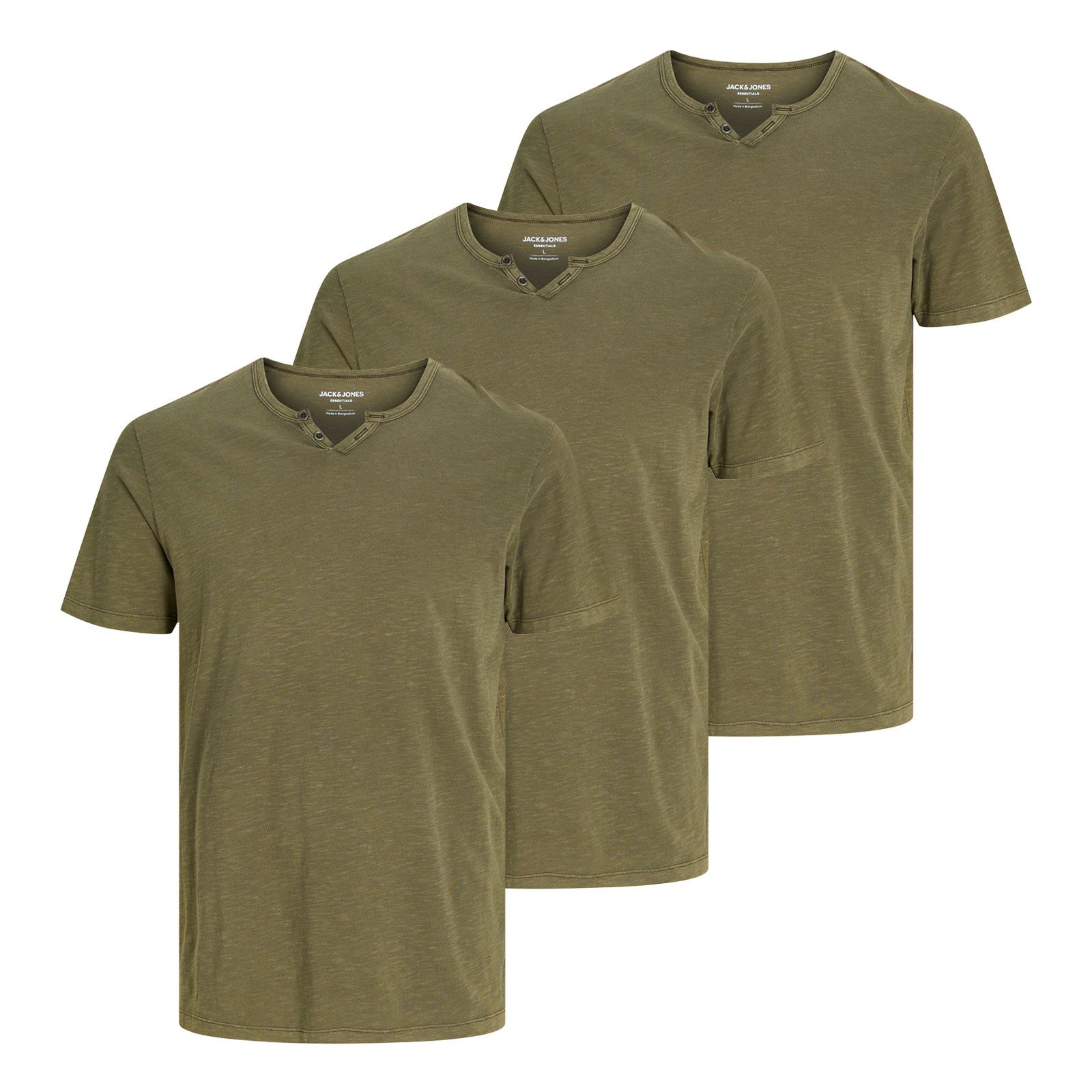 Jack & Jones T-Shirt JJESPLIT Neck günstig online kaufen